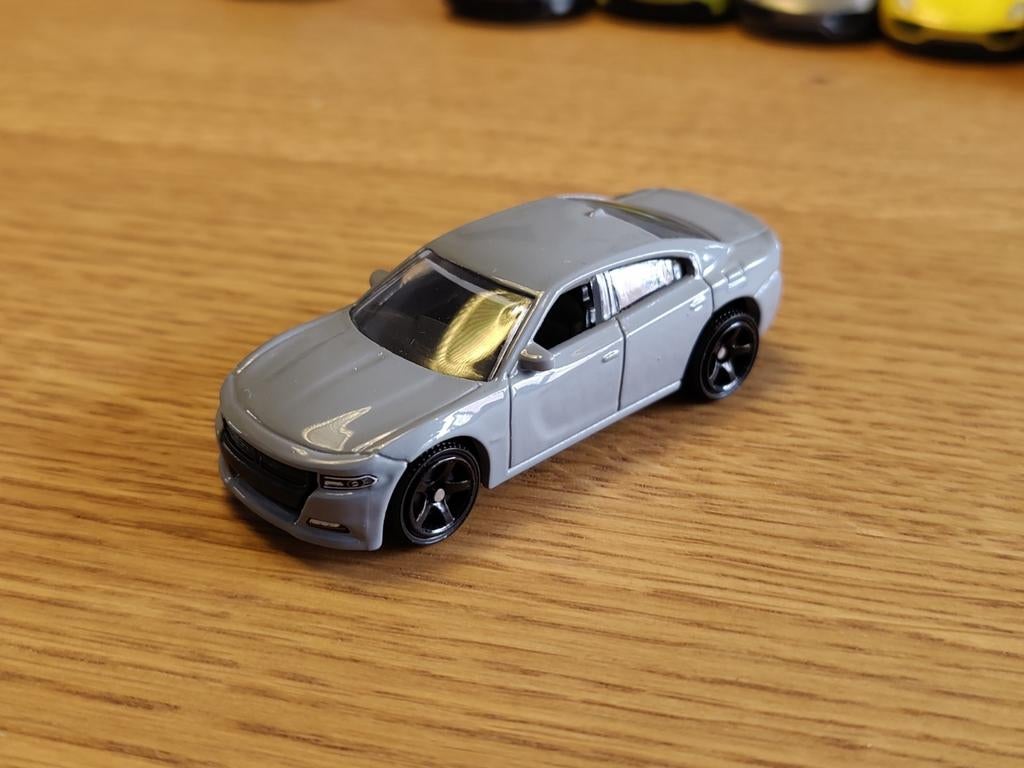 Matchbox Dodge Charger GRIJS, Ophalen of Verzenden, Zo goed als nieuw, Auto
