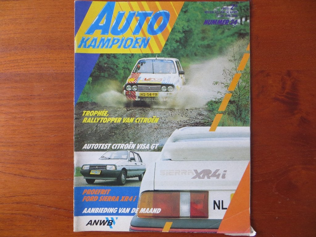 Autokampioen 24 1983 Citroën Visa GT, Citroën Trophée. XR 4i, Boeken, Auto's | Folders en Tijdschriften, Ophalen of Verzenden