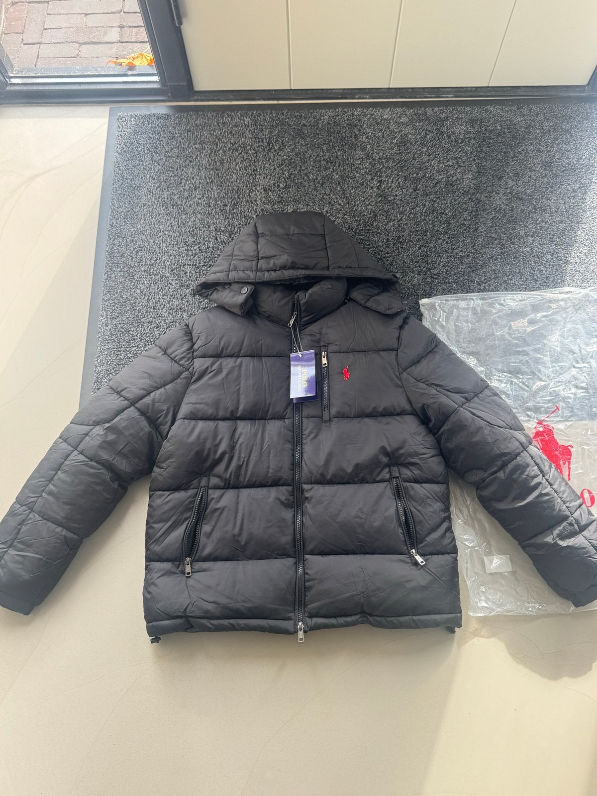 Polo Ralph Lauren Puffer Jacket Zwart Maat M, Ophalen of Verzenden, Nieuw, Maat 48/50 (M), Zwart