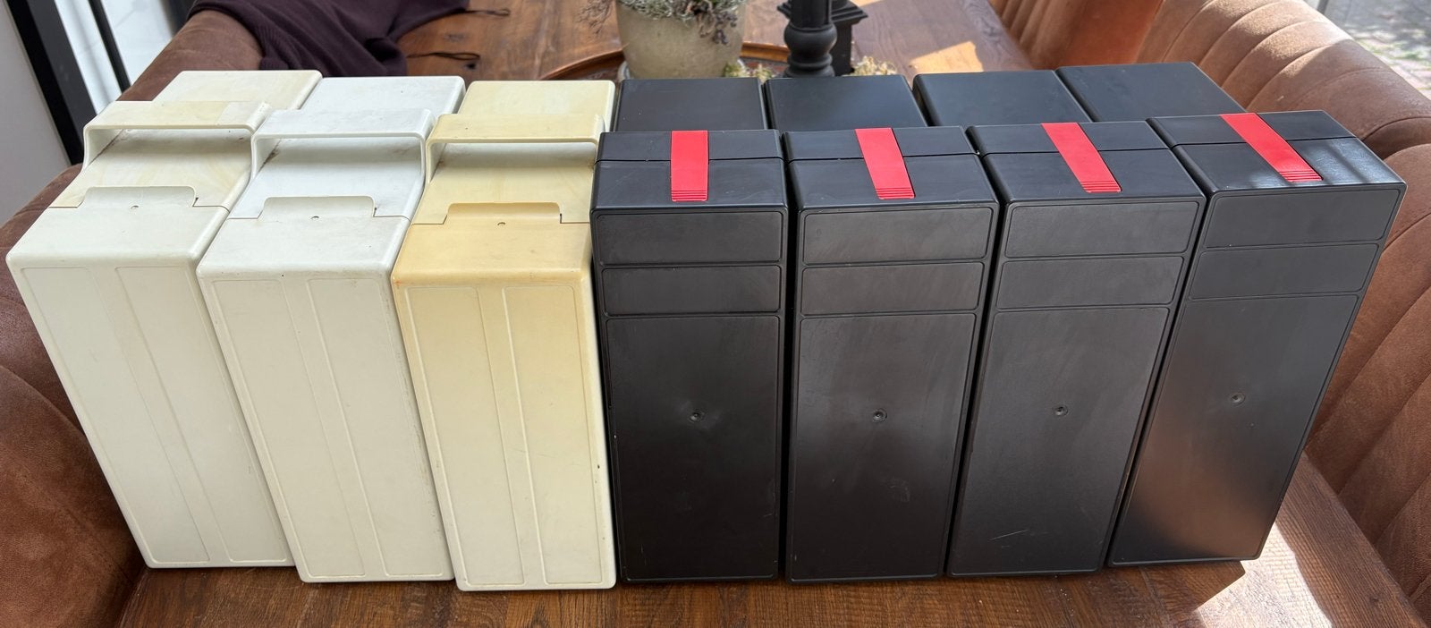 Dia koffers met raampjes - 7 stuks, Ophalen, Gebruikt, Overig typen