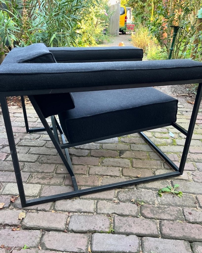 3x Spectrum Metropolis fauteuils zeldzaam model, Ophalen, Gebruikt, Leer, 75 tot 100 cm