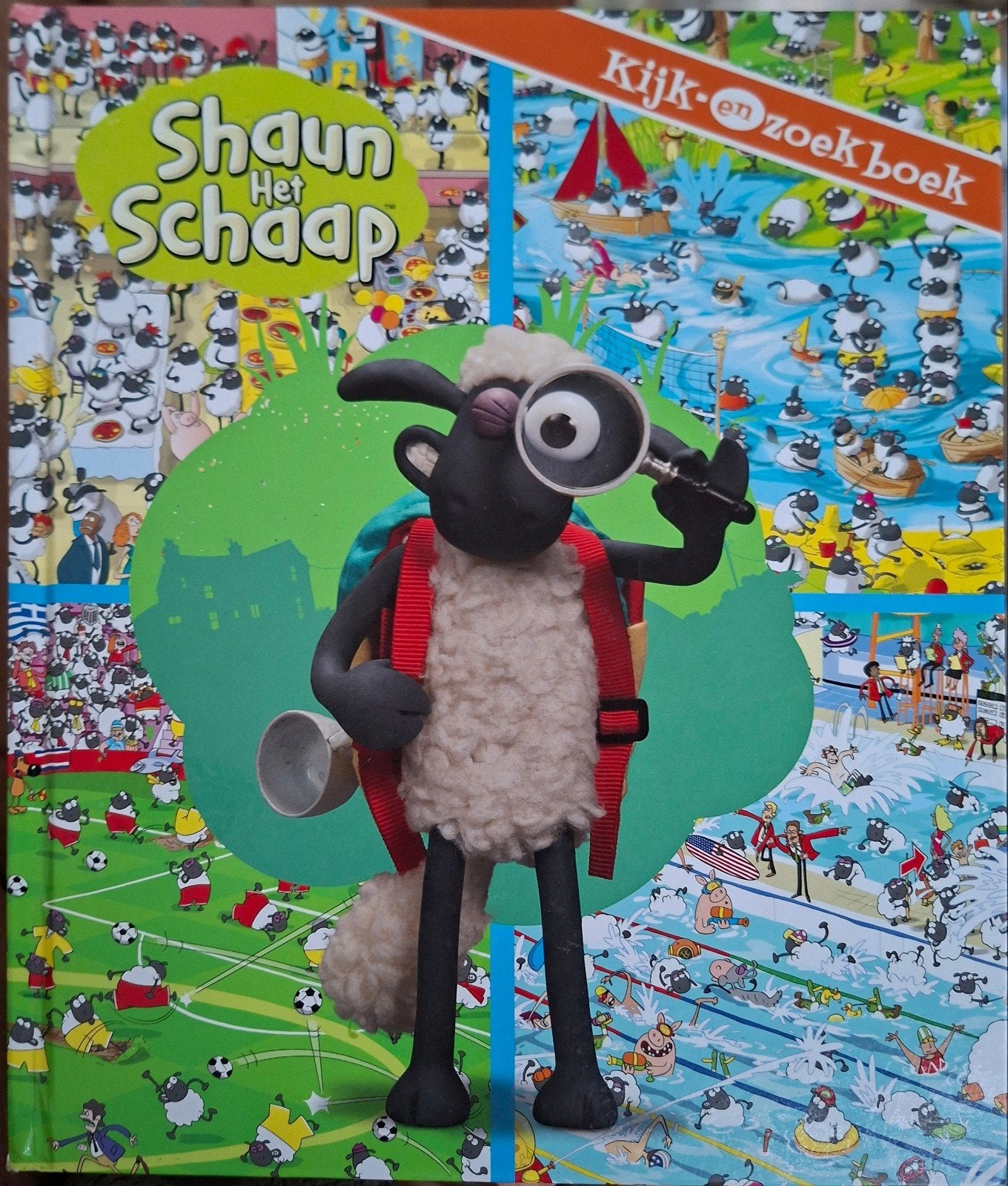 Shaun het Schaap Kijk- en Zoekboek, Gelezen, 3 tot 4 jaar, Aardman Animations, Ophalen of Verzenden