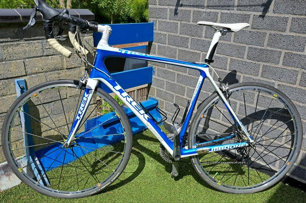 Trek racefiets: CARBON frame; Mavic wielen; Ultegra; 56cm, 28 inch, Gebruikt, Carbon, Velgrem