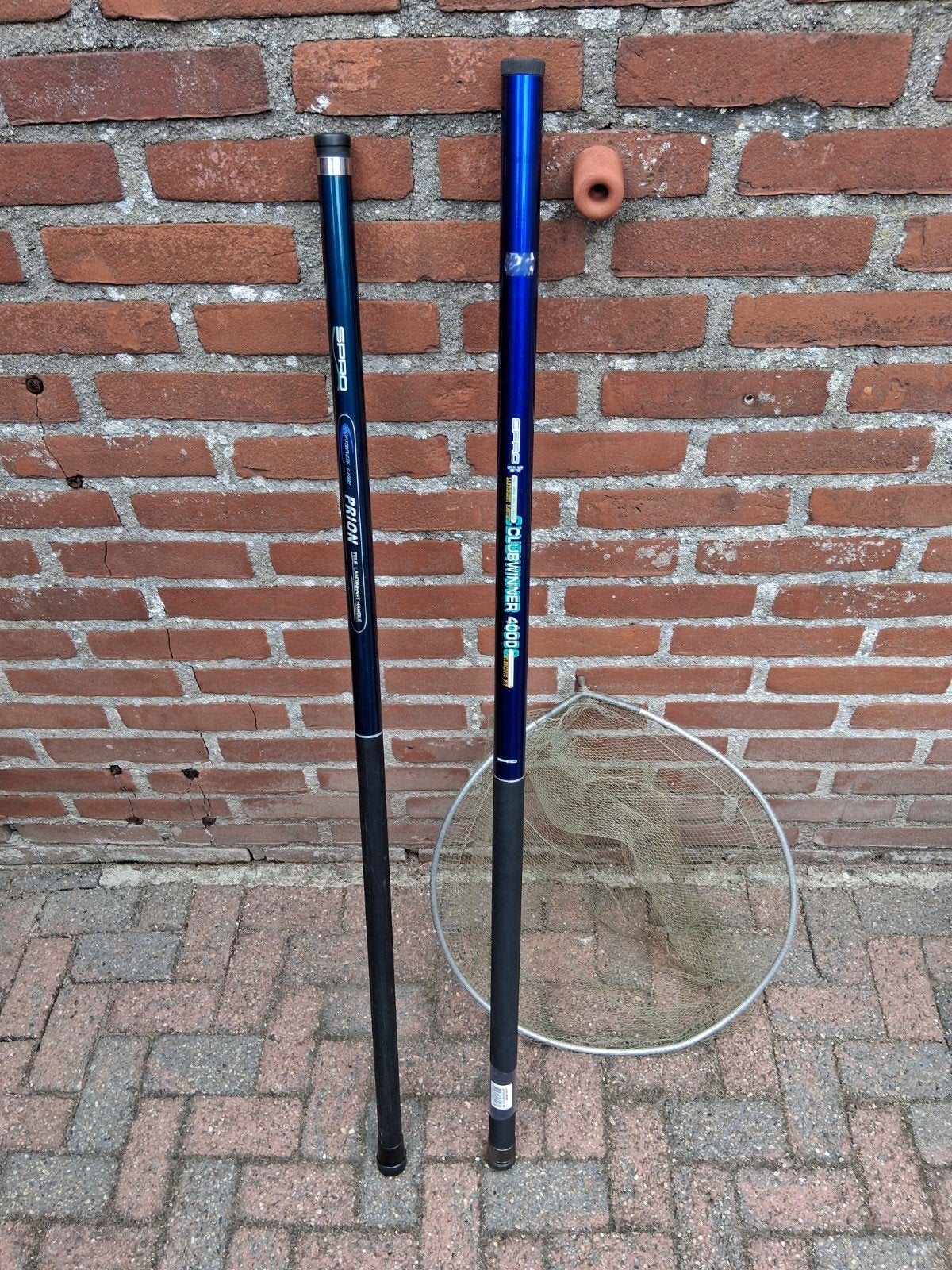 Spro Clubwinner 4000 en Prion Tele Landingsnet Hengels, Watersport en Boten, Hengelsport | Algemeen, Ophalen of Verzenden, Gebruikt