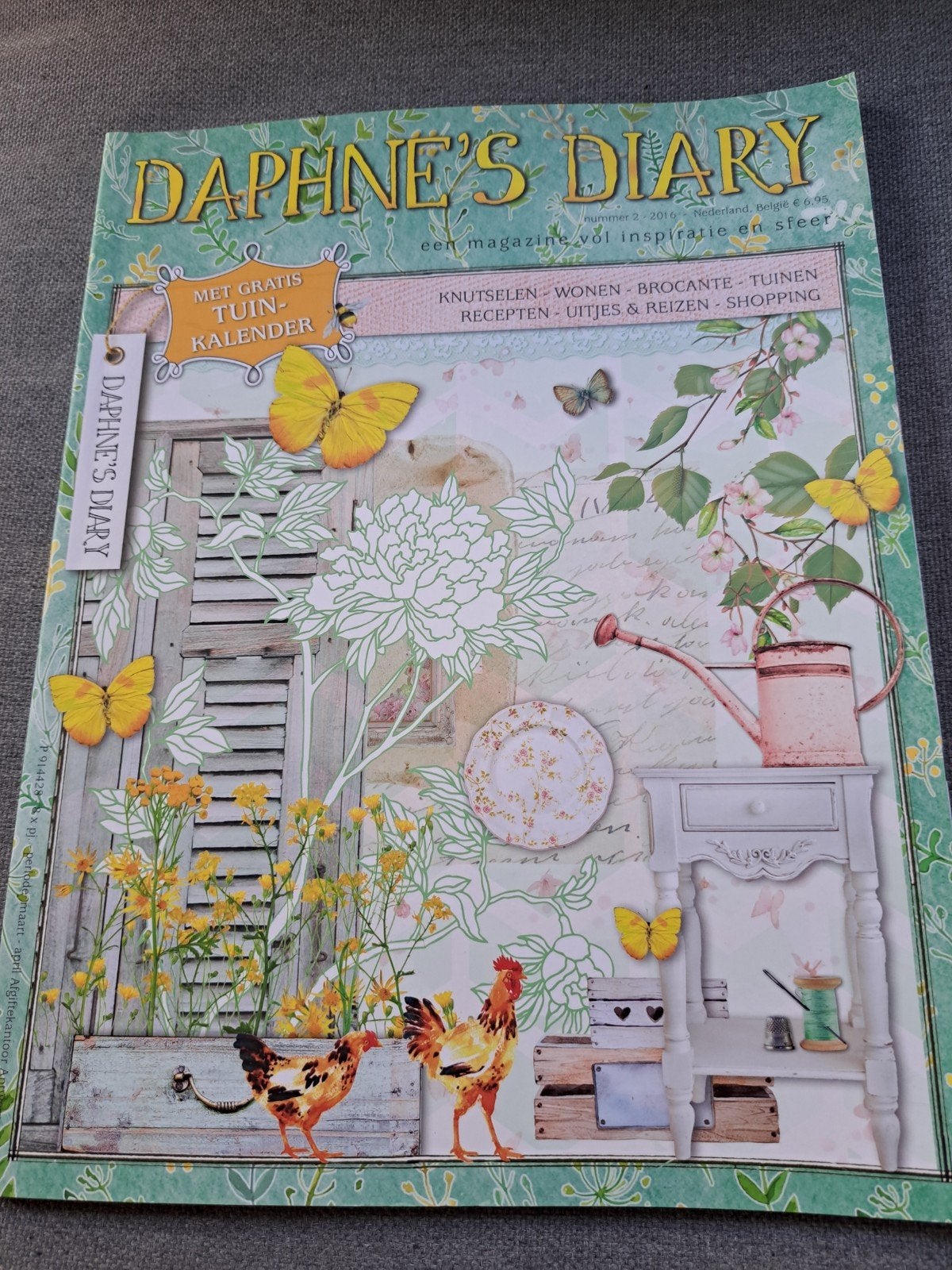T: Daphne's Diary Magazine - Nummer 2-2016 met Tuinkalender, Ophalen of Verzenden, Zo goed als nieuw, Overige typen