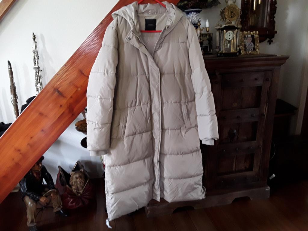 Beige pufferjas, Ophalen of Verzenden, Zo goed als nieuw, Maat 46/48 (XL) of groter, Beige