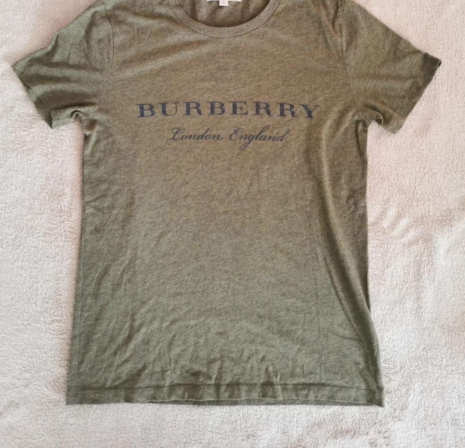 Burberry Khaki Shirt, Kleding | Heren, T-shirts, Ophalen of Verzenden, Zo goed als nieuw, Maat 46 (S) of kleiner, Overige kleuren