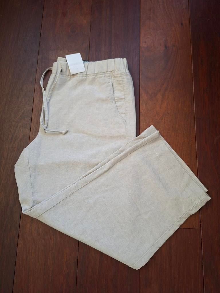 Linnen broek beige / crème Maat 48 Zerres Design, Beige, Maat 46/48 (XL) of groter, Nieuw, Ophalen of Verzenden