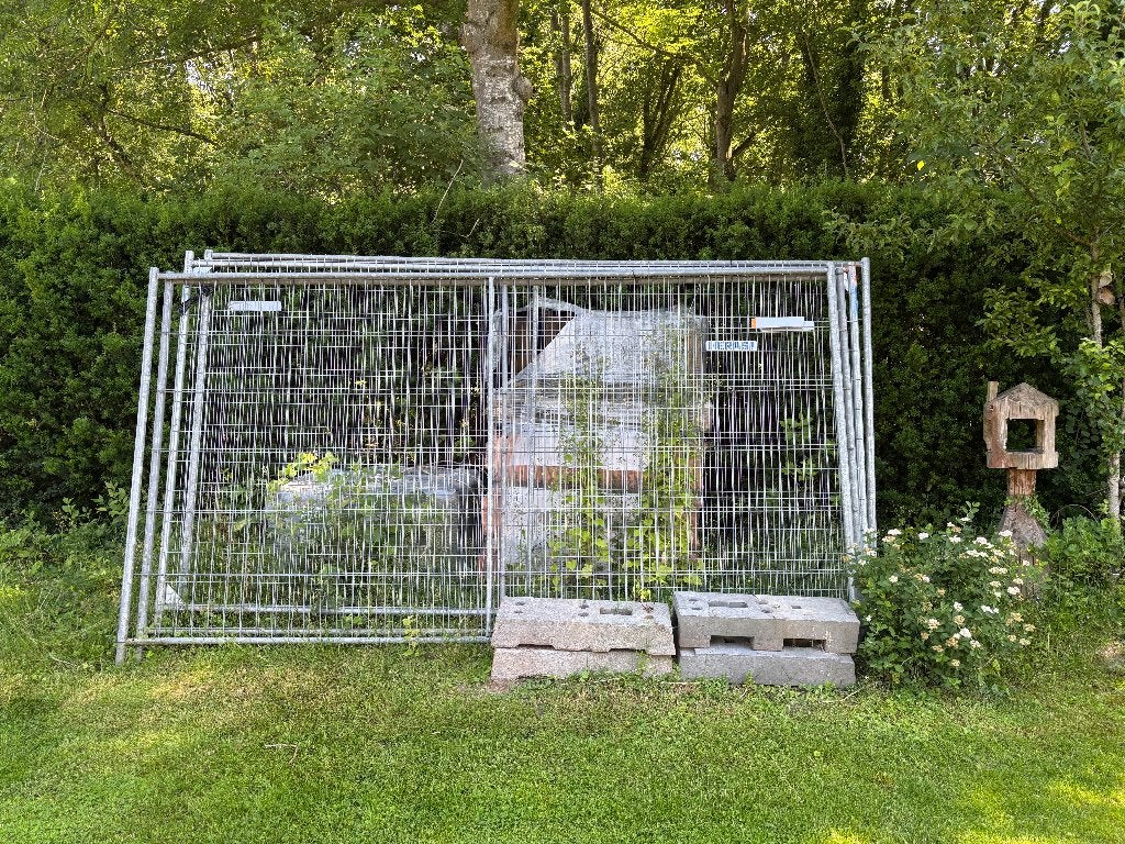 Bouwhekken, Ophalen, Gebruikt, IJzer, Gaashekwerk