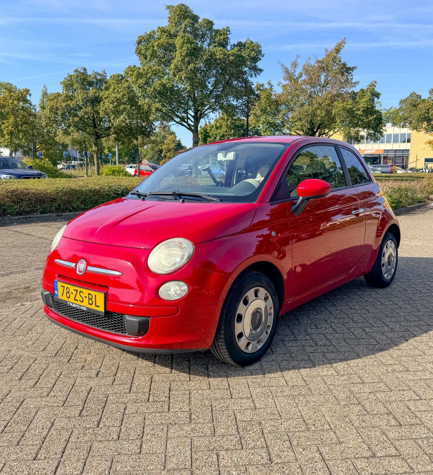 Fiat 500 1.2 C 2008 Rood, Voorwielaandrijving, 1242 cc, 4 cilinders, 840 kg