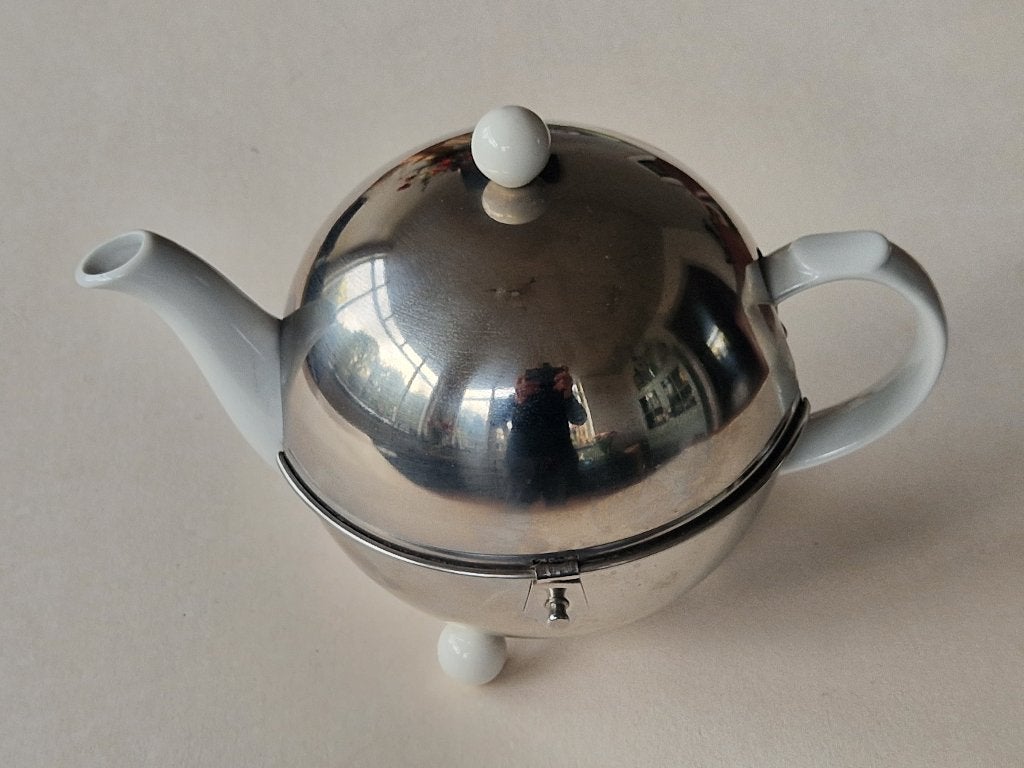Vintage theepot. Thermothe inox 18/8, Overige materialen, Ophalen of Verzenden, Zo goed als nieuw, Theepot