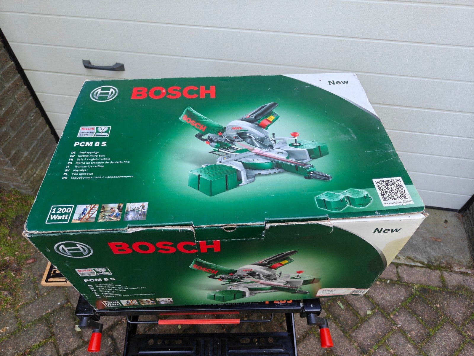 Bosch PCM 8 S afkortzaag, Doe-het-zelf en Verbouw, Ophalen, Zo goed als nieuw, Afkortzaag, 30 tot 70 mm