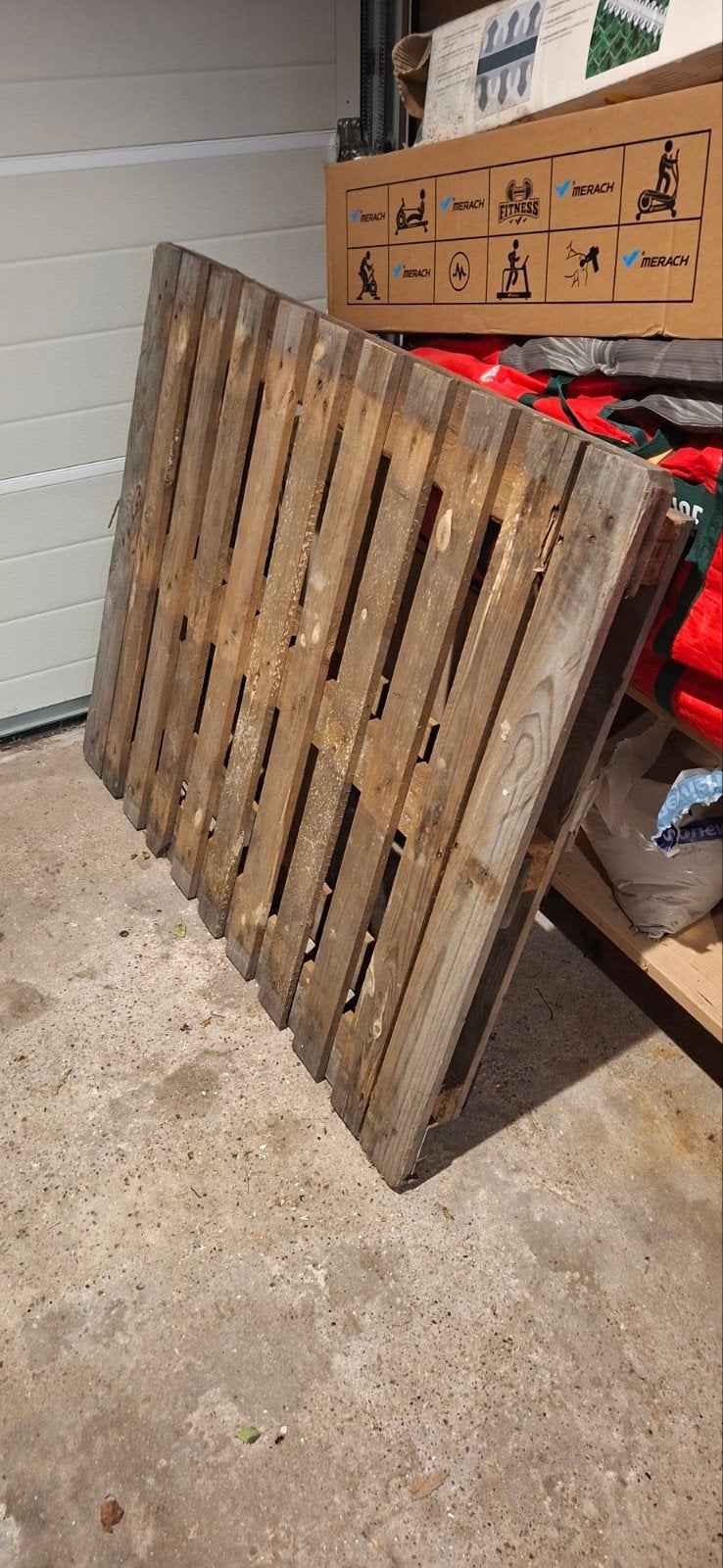 Houten pallet - Stevig en veelzijdig, Ophalen, Gebruikt, Minder dan 25 mm, Balk