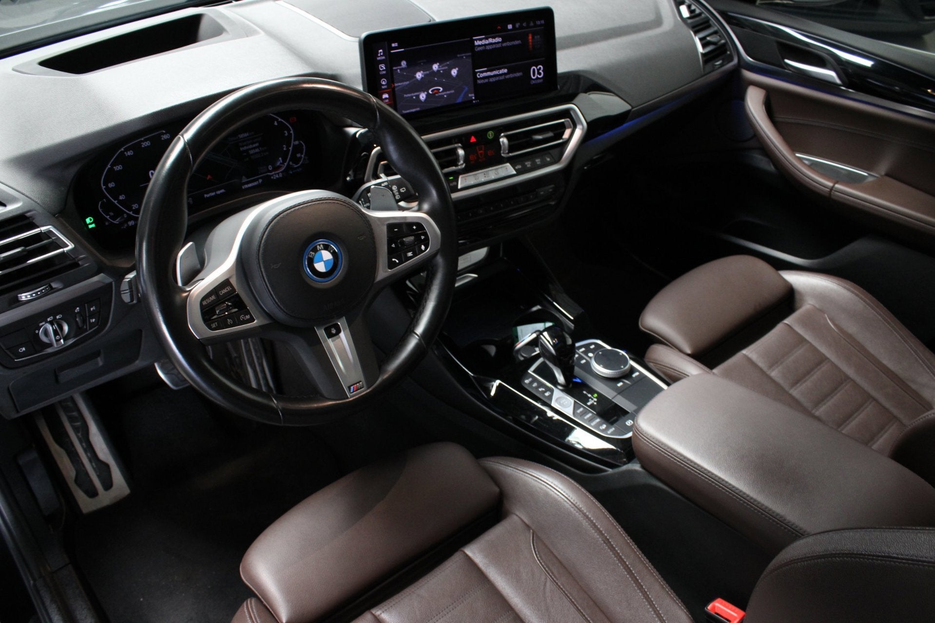 BMW X3 xDrive30e High Ex M-Sport l Pano H&K Laser HUD Trekh, Auto's, Gebruikt, Zwart, Bedrijf, Vierwielaandrijving