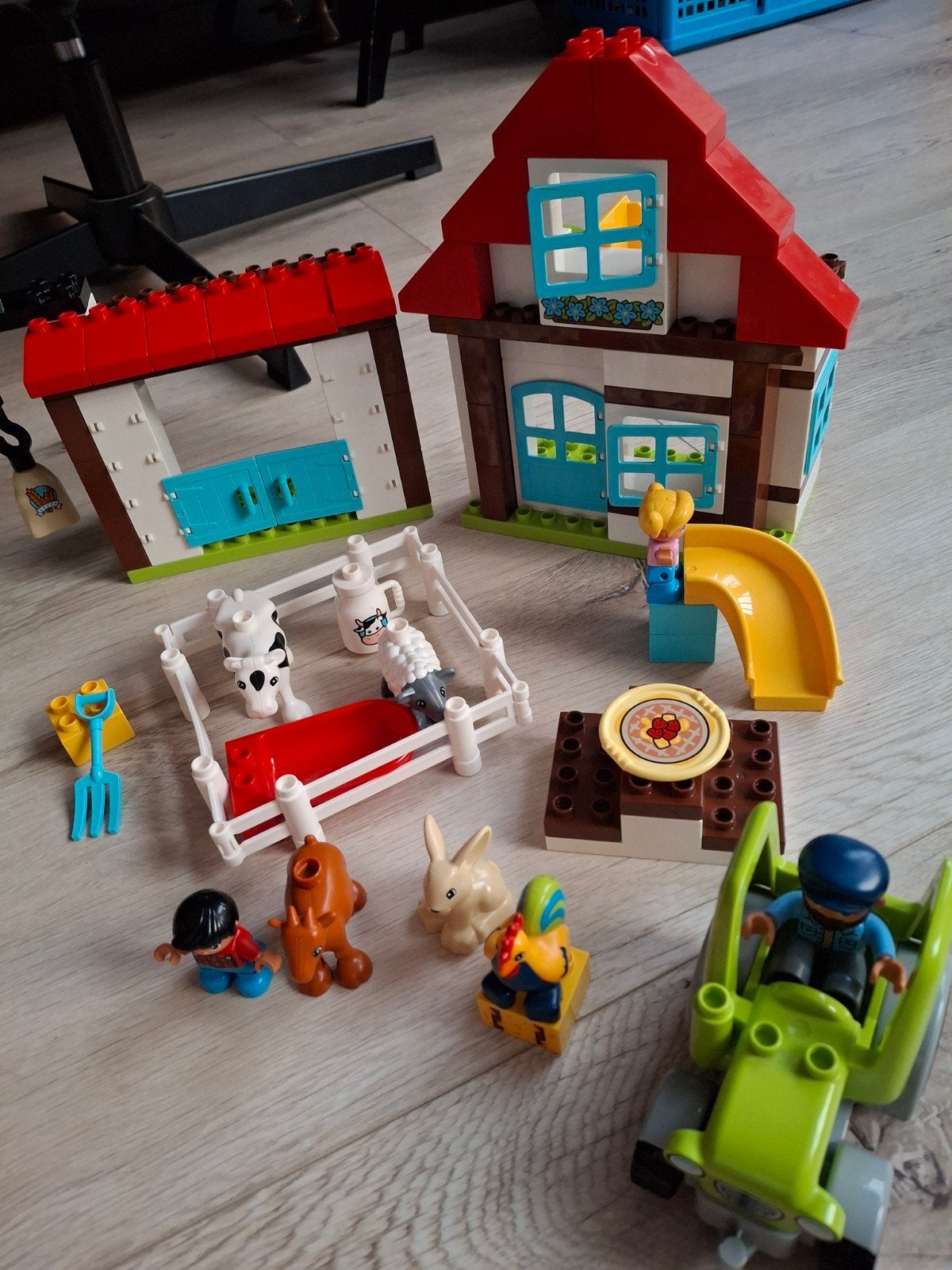 LEGO Duplo Boerderij Set 10869 met Dieren en Tractor, Gebruikt, Overige thema's, Ophalen of Verzenden, Duplo
