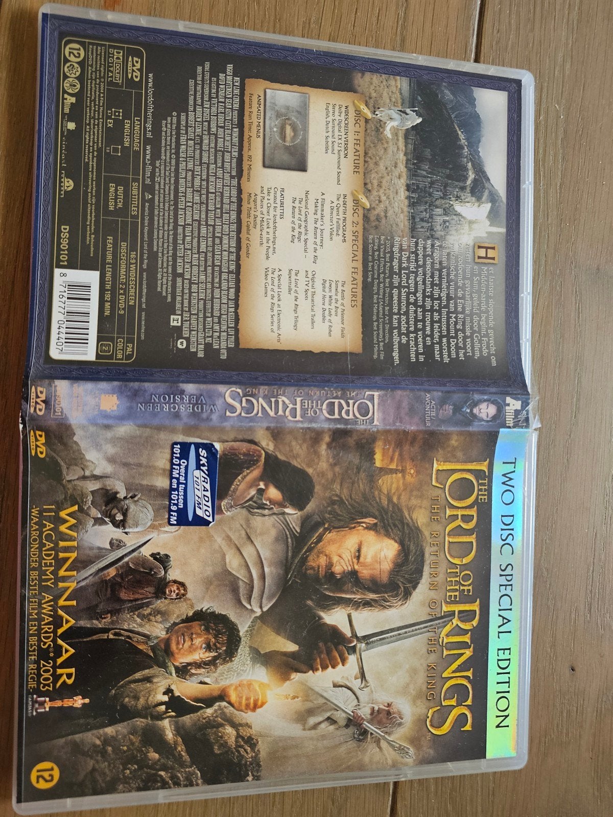 Lord of the Rings: The Return of the King (DVD), Vanaf 12 jaar, Ophalen of Verzenden, Zo goed als nieuw