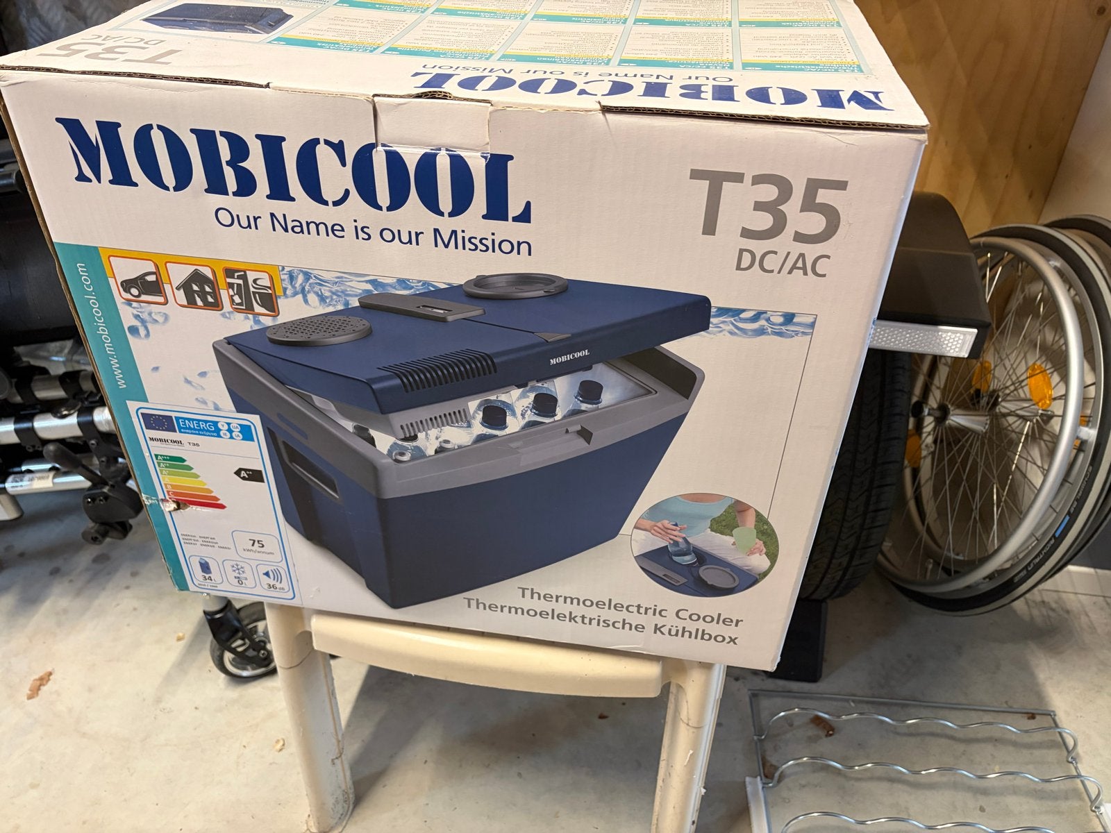Mobicool T35 DC/AC Thermo-elektrische Koelbox - 35L, Ophalen of Verzenden, Zo goed als nieuw, Koelbox, Elektrisch