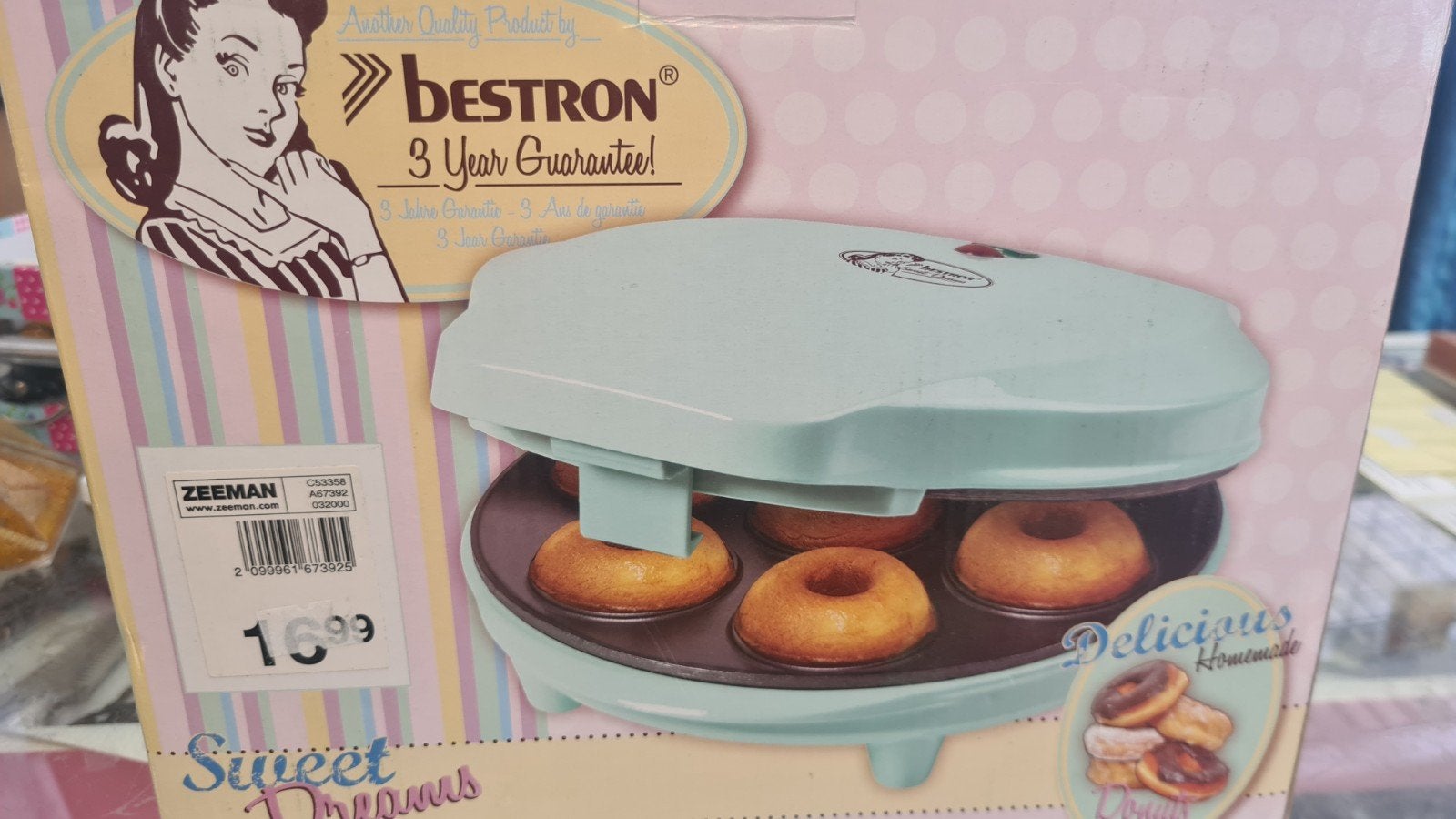 Bestron Donut Maker - Zoete Traktaties Thuis!, Info@bestron.com, Nieuw, Ophalen of Verzenden, Bestron