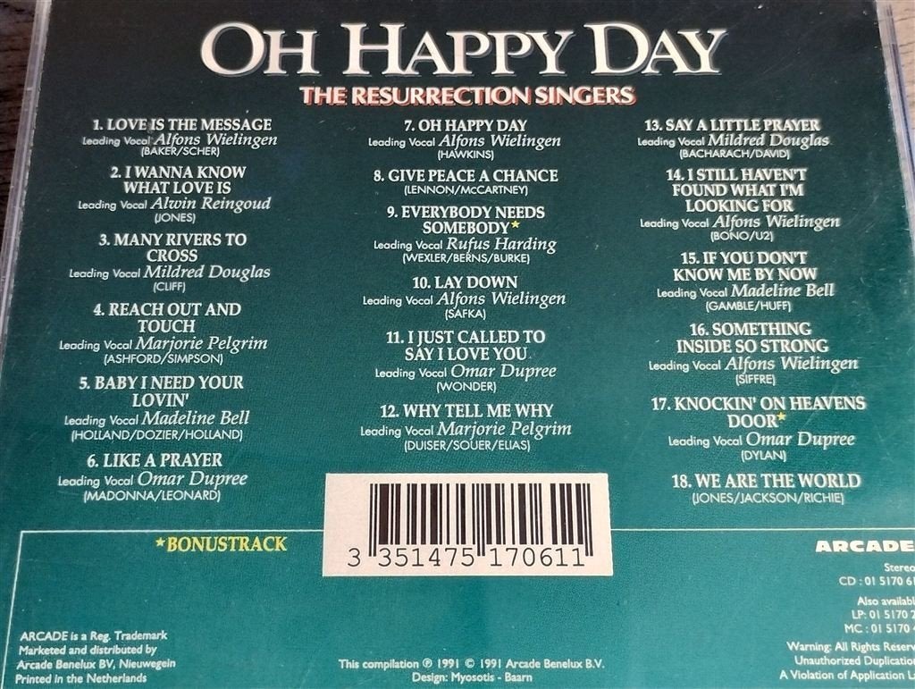 The Resurrection Singers - Oh Happy Day., Ophalen of Verzenden, Gebruikt, Gospel