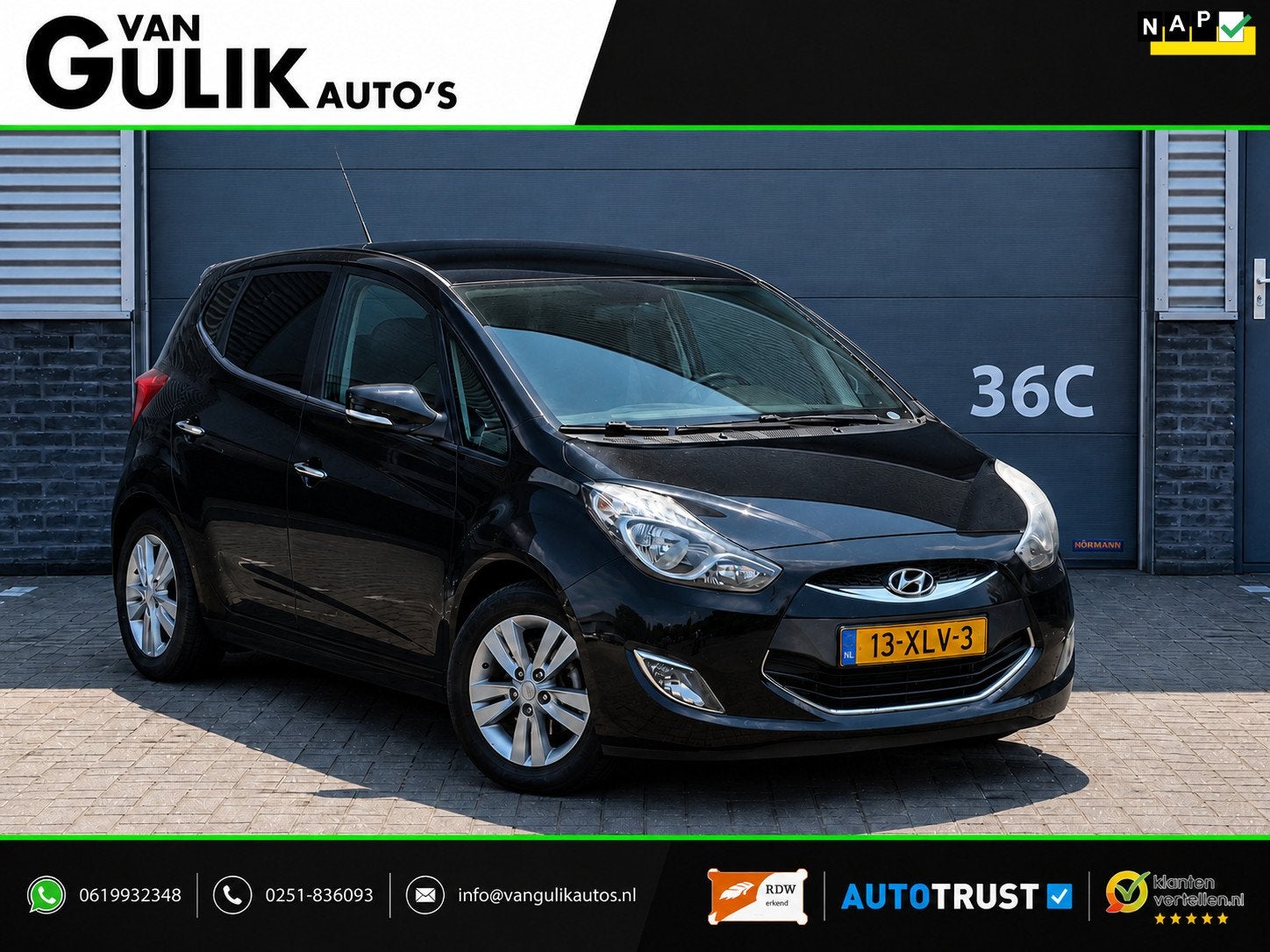 Hyundai Ix20 1.6i i-Vision | Automaat | 1ste eig. | PDC | Cr, Auto's, Euro 5, 4 cilinders, Zwart, Origineel Nederlands