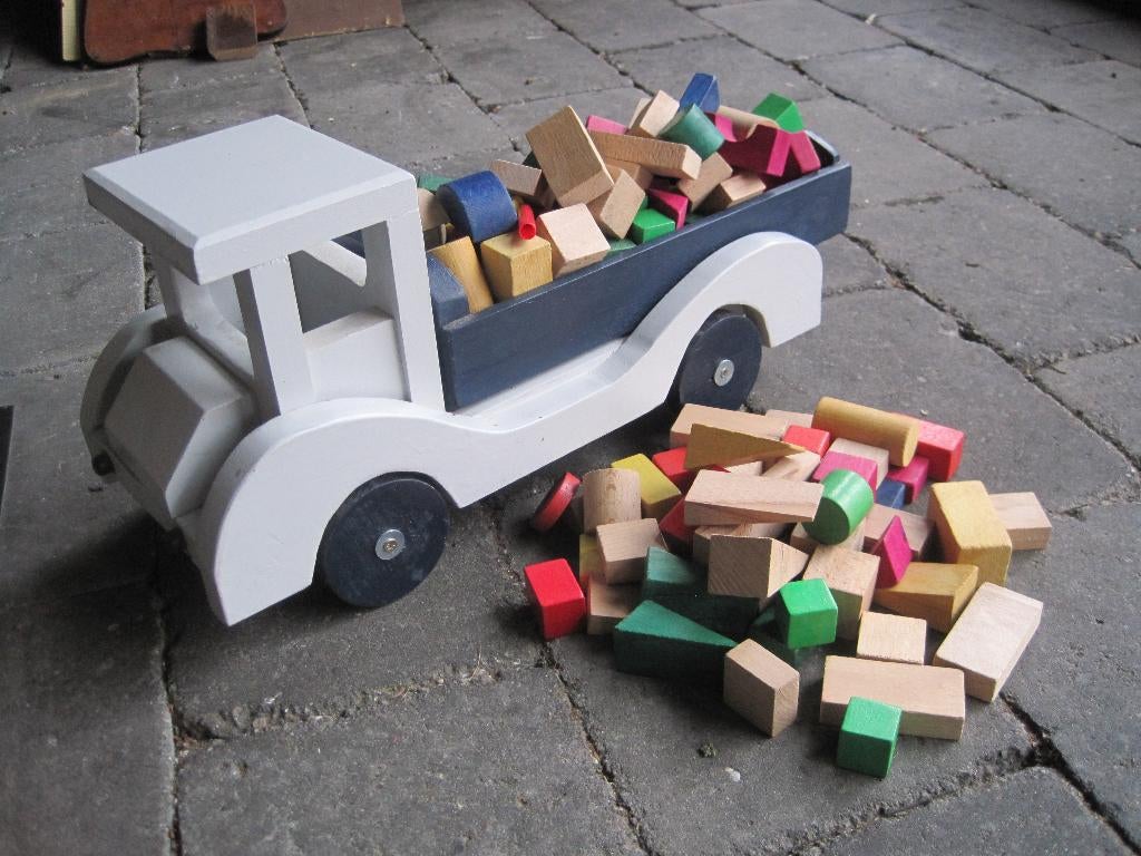 houten speelgoed, Kinderen en Baby's, Speelgoed | Houten speelgoed, Ophalen of Verzenden, Gebruikt, Duw- of Trekspeelgoed