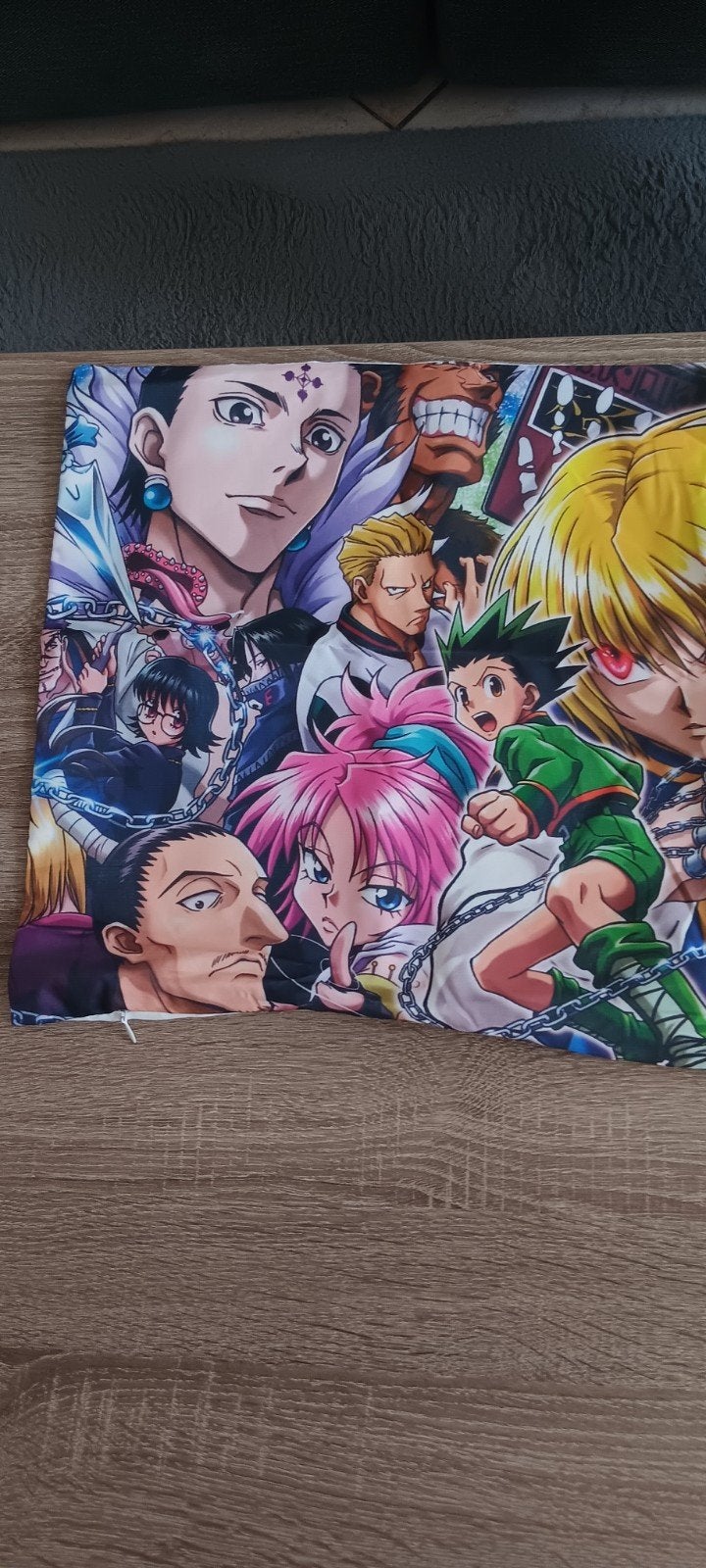 Hunter x Hunter Anime Kussenhoes - Gon, Killua, Kurapika, Ophalen of Verzenden, Nieuw, Overige kleuren, Vierkant