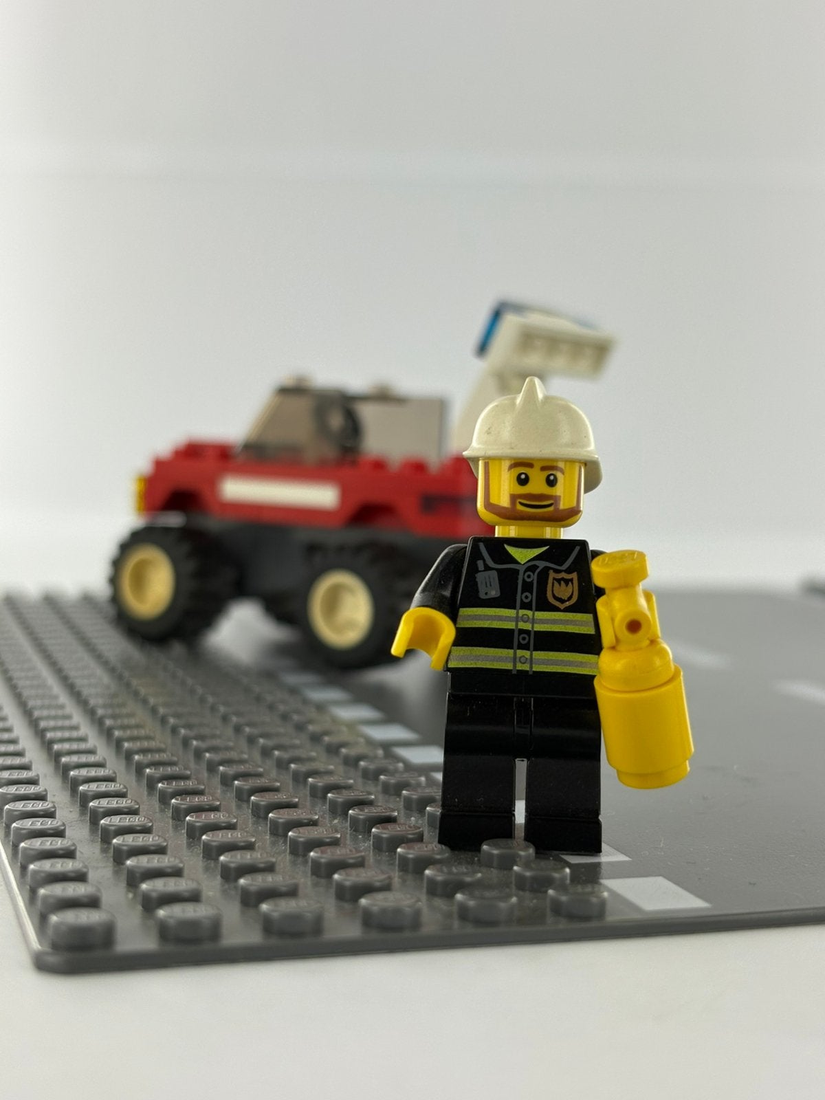 LEGO 7241 Fire Car (Fire) - Compleet, Gebruikt, Lego, Ophalen of Verzenden, Compleet