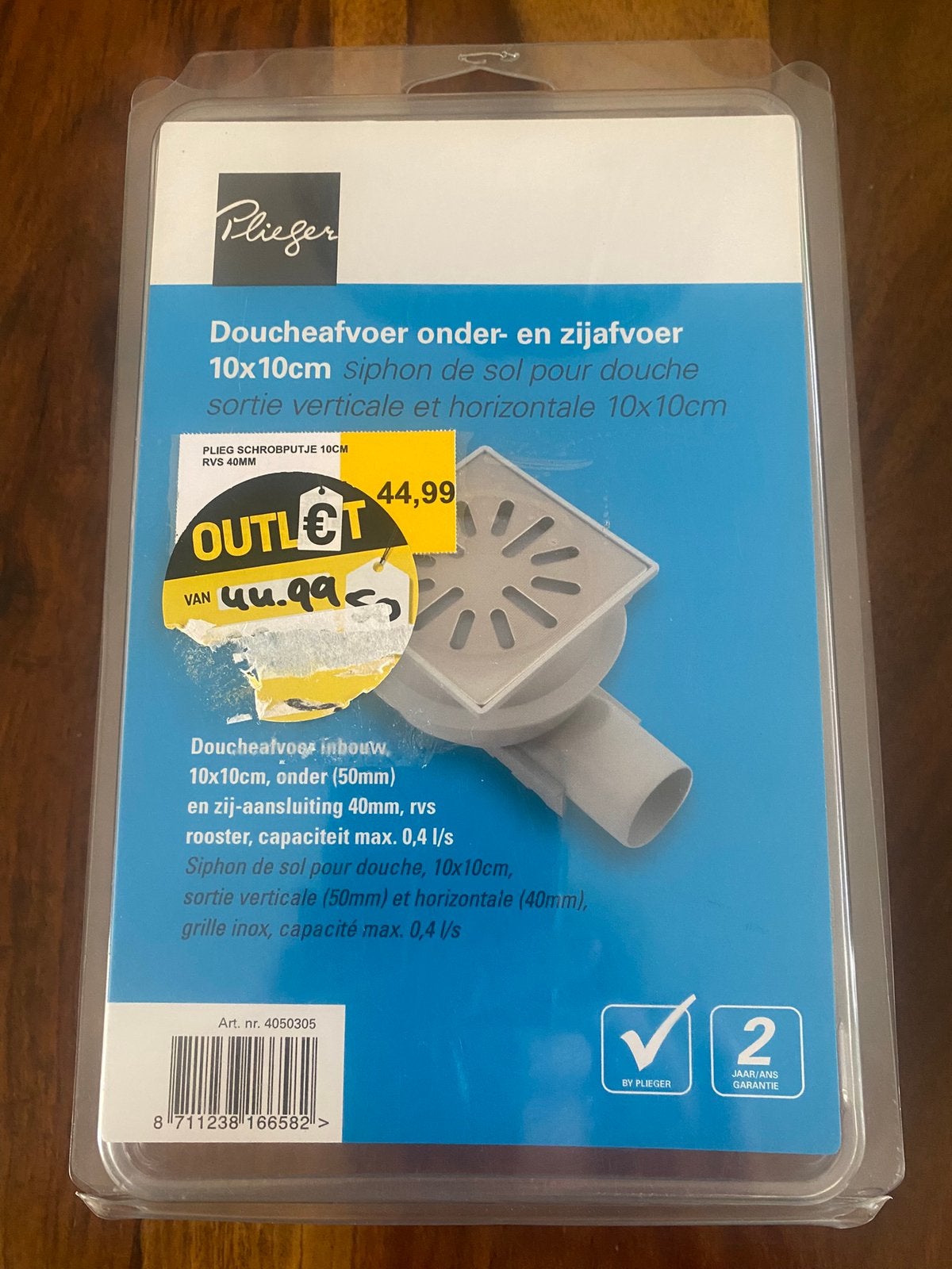 Plieger…Douche afvoer, Afvoer, Ophalen of Verzenden, Zo goed als nieuw, Rvs