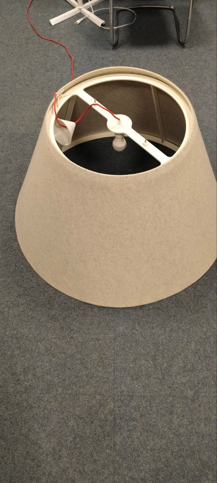 Hanglamp groot model, Huis en Inrichting, Lampen | Lampenkappen, 100 cm, Rond, Crème, Ophalen