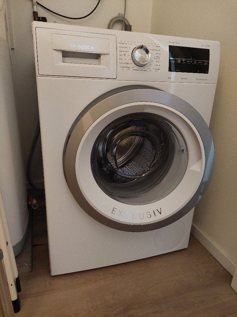 Wasmachine Bosch, Ophalen, 1200 tot 1600 toeren, Gebruikt, 8 tot 10 kg