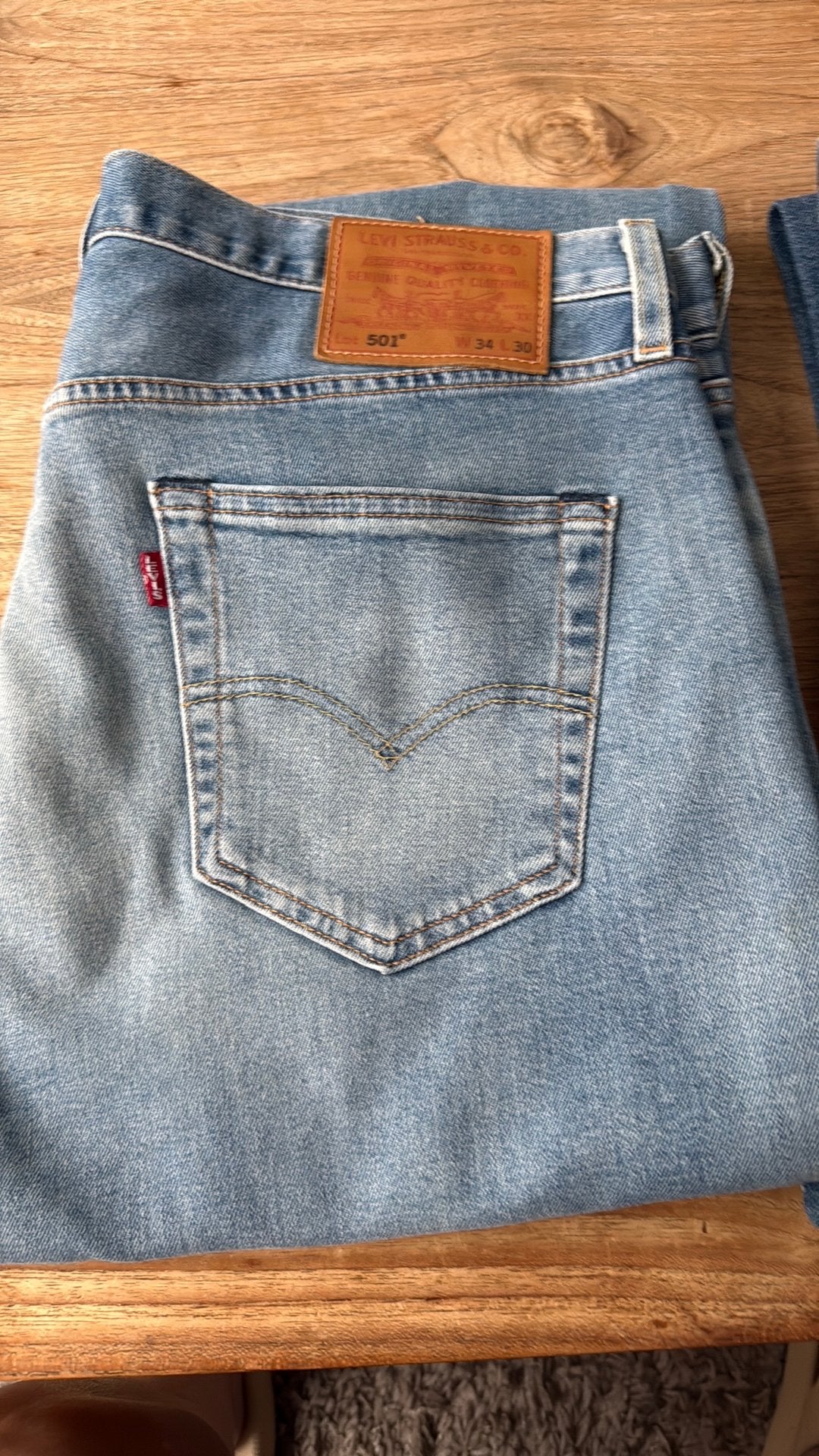 Levi’s 501 jeans (2x), Ophalen, Gedragen, Blauw, W33 - W36 (confectie 42/44)