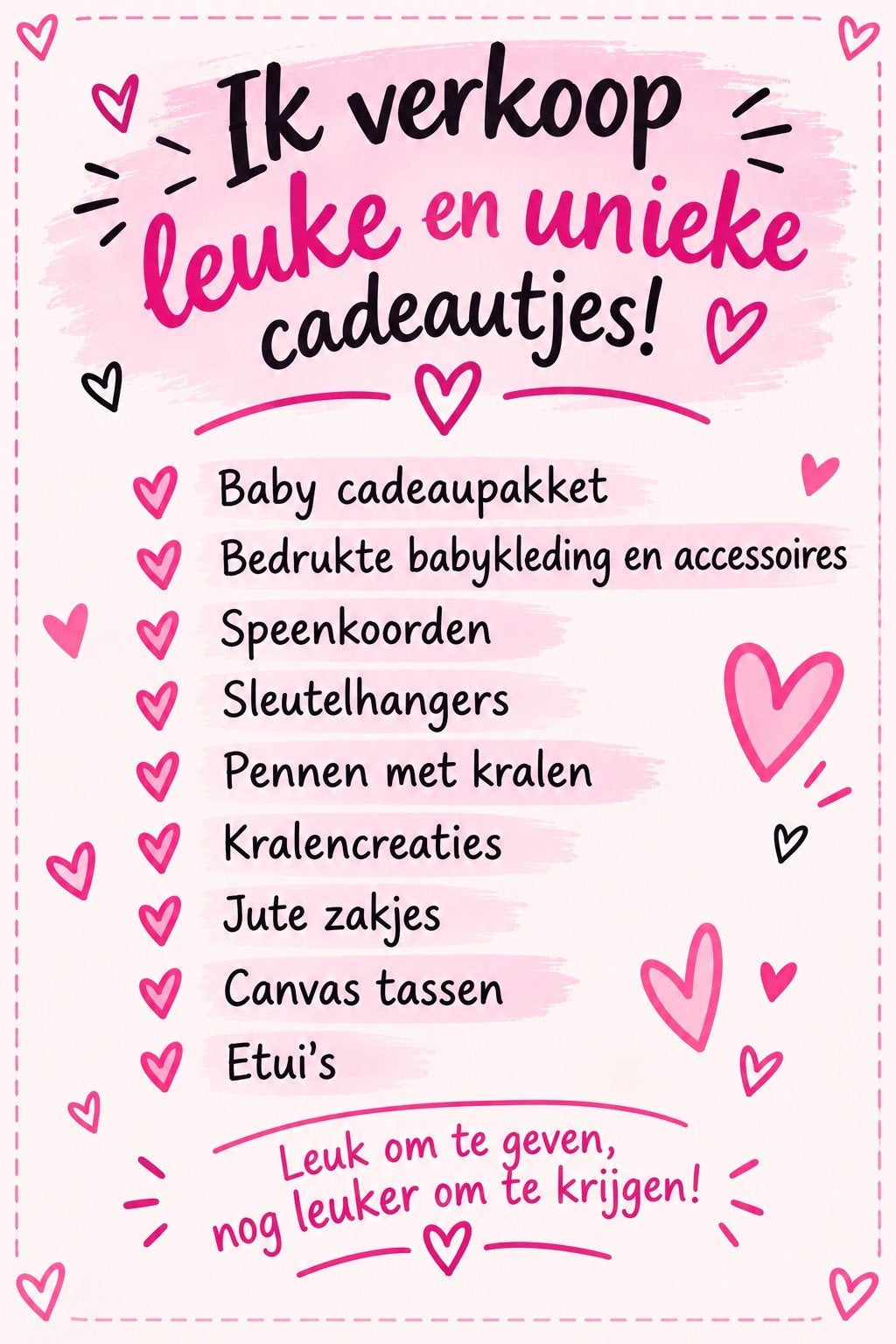 kleine cadeau pakketjes, Ophalen of Verzenden, Zo goed als nieuw