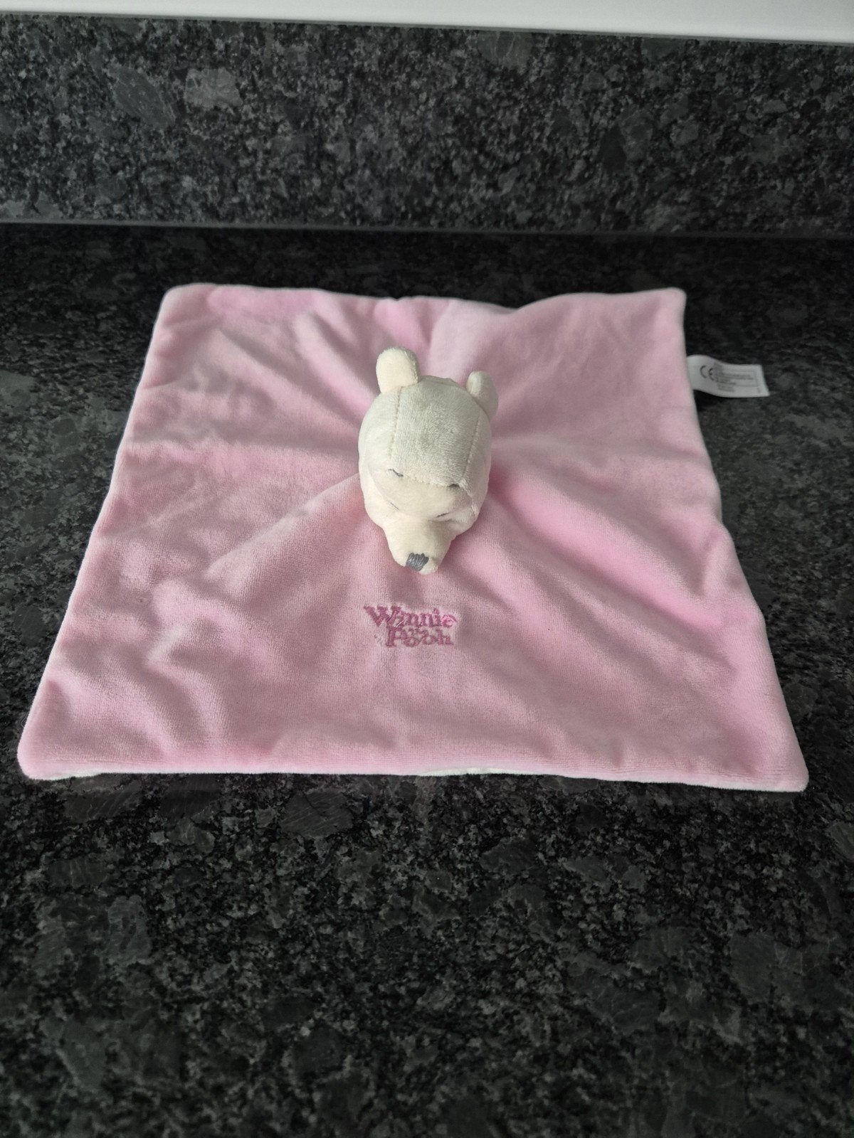 Disney / Nicotoy - Knuffeldoekje Winnie The Pooh Roze, Ophalen of Verzenden, Zo goed als nieuw, Overige typen