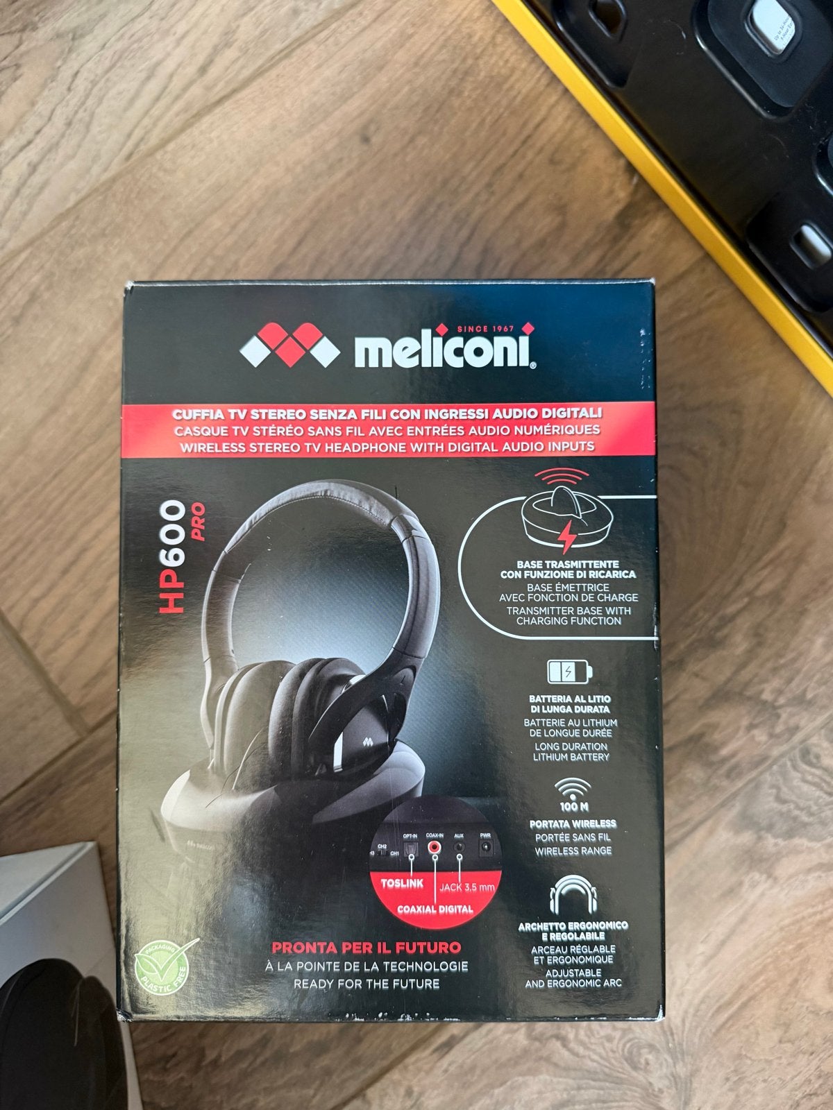 Meliconi HP600 Pro Draadloze Stereo TV Hoofdtelefoon Nieuw, Overige merken, Spanje, Nieuw, Ophalen of Verzenden