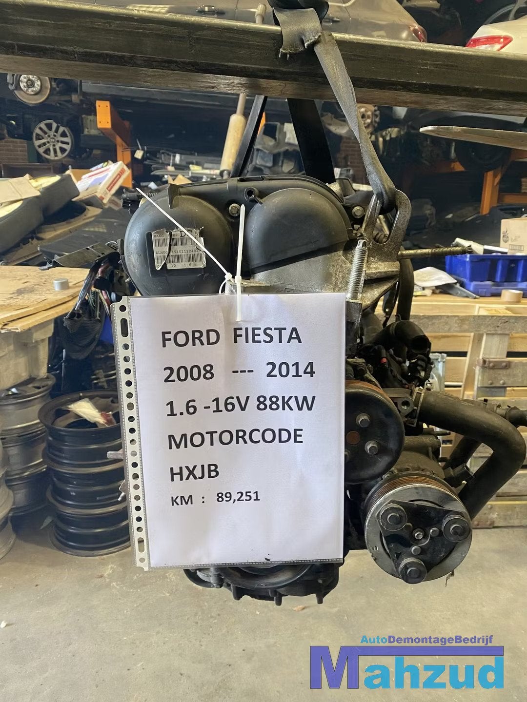 FORD FIESTA 7 1.6 16V Motorblok motor HJXB, Gebruikt, Info@ford.com, Ophalen of Verzenden, Ford
