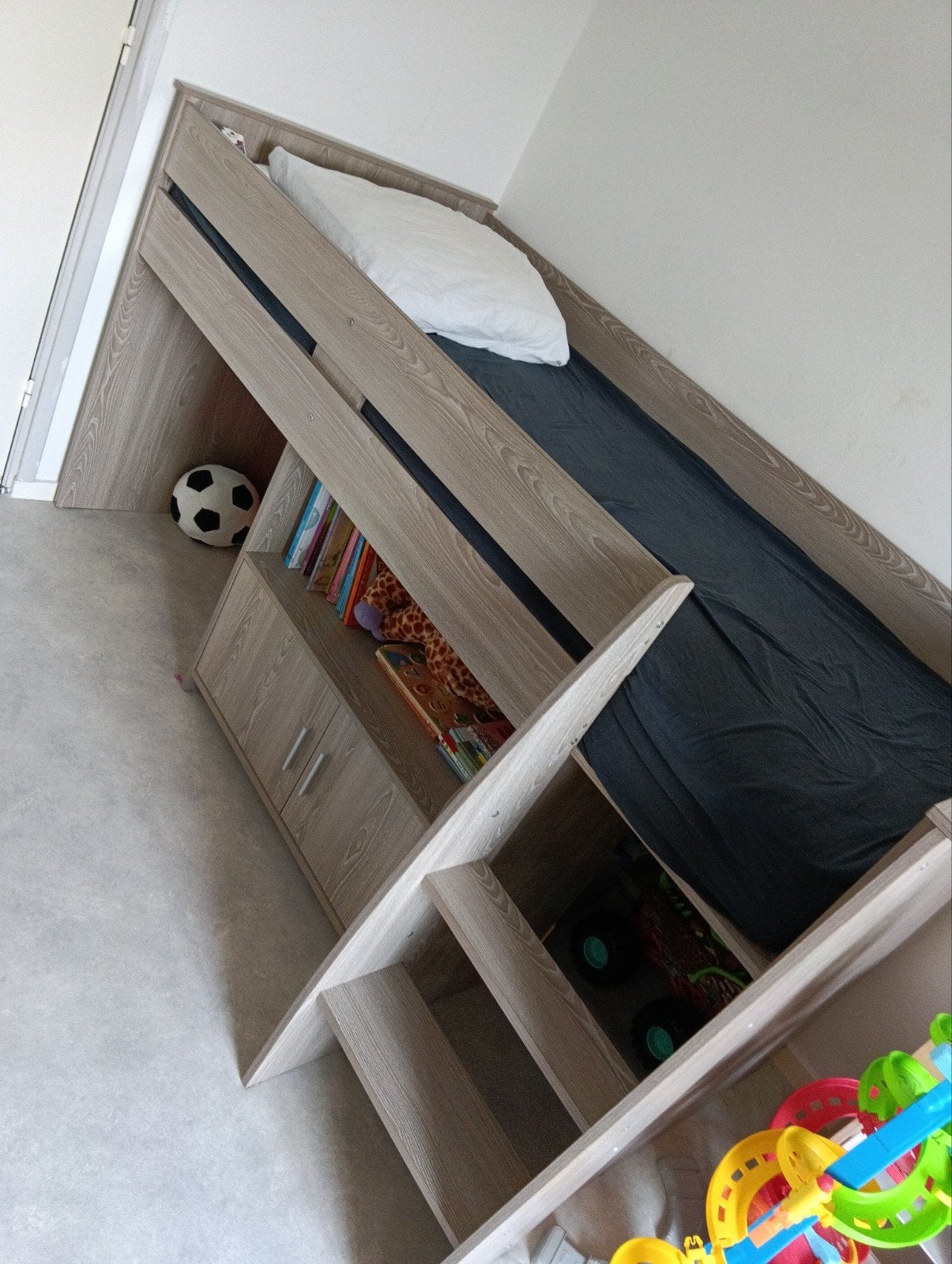 Halfhoogslaper 1-persoons in nette staat, Ophalen, Gebruikt, 90 cm, Eenpersoons