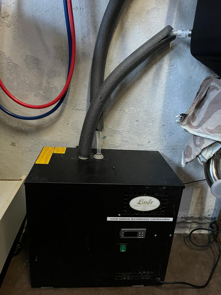 Glycol chiller - omgebouwde Lindr bierkoeler, Ophalen, Gebruikt