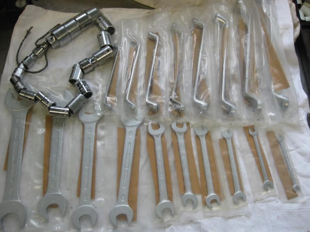 Ring steek en dopsleutels in gemengde sets diverse merken, Ophalen of Verzenden, Gebruikt, Gereedschapsset, Overige merken