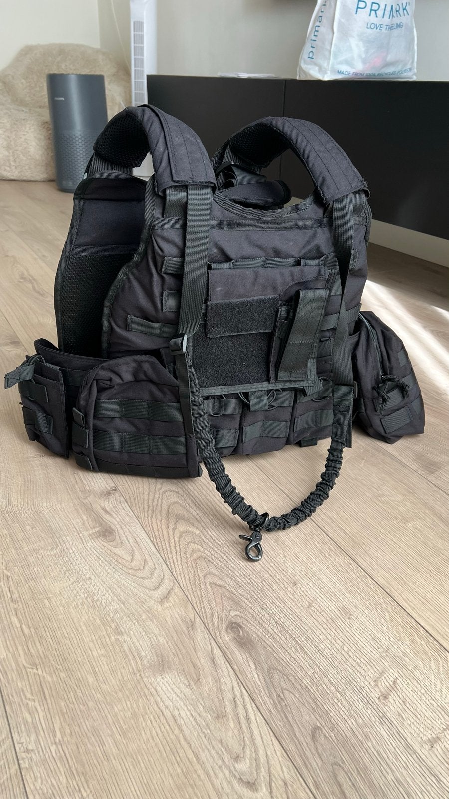 Airsoft Tactisch Vest Zwart - Zo Goed Als Nieuw!, Sport en Fitness, Ophalen of Verzenden, Zo goed als nieuw