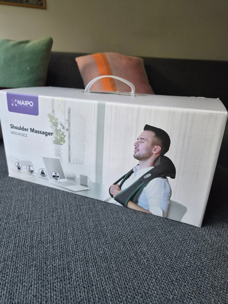 Shiatsu nek- en schoudermassager met warmte – NIEUW, Ophalen of Verzenden, Nieuw, Apparaat