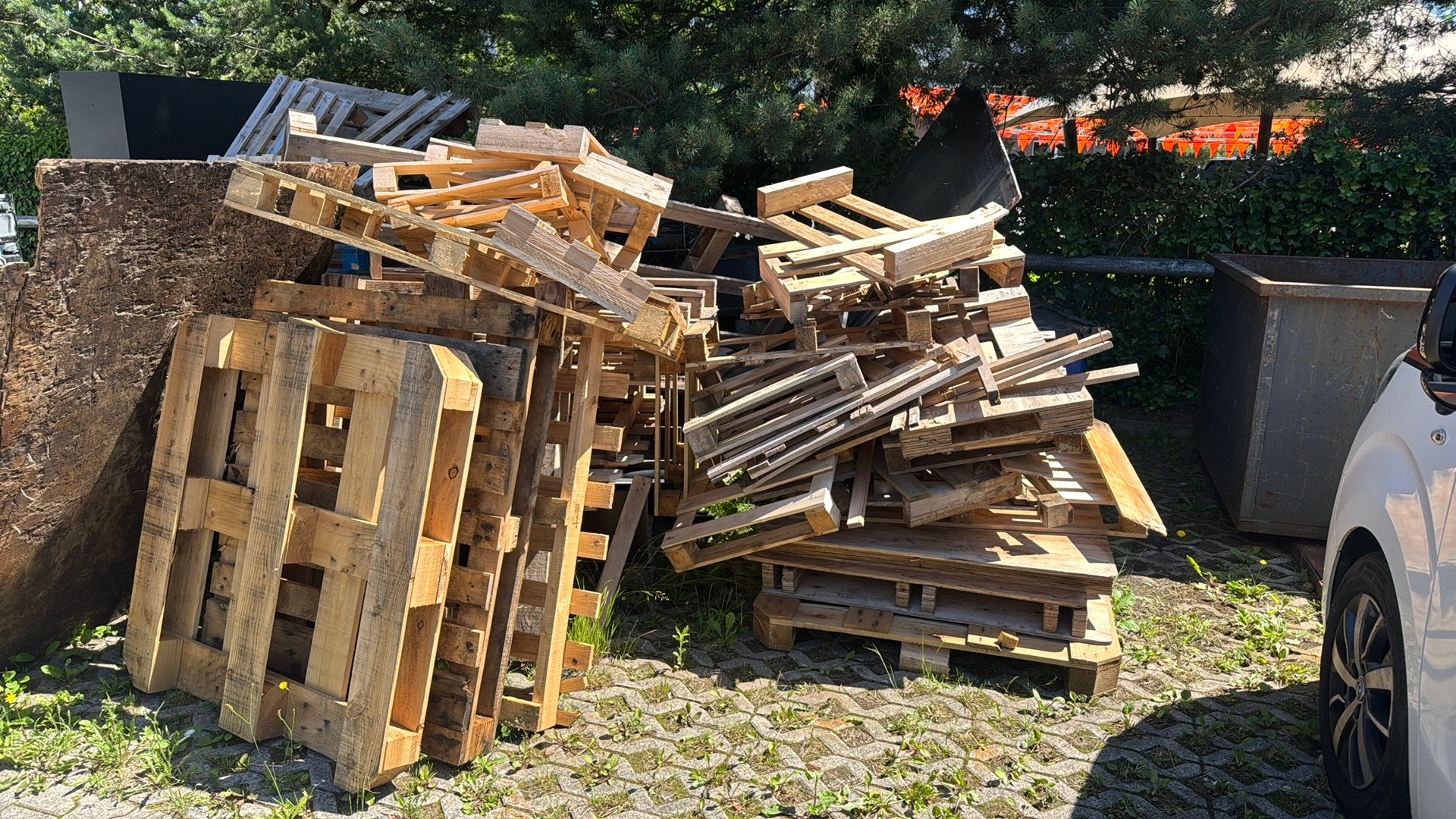 Gratis ophalen pallets stookhout haardhout, Minder dan 3 m³, Ophalen