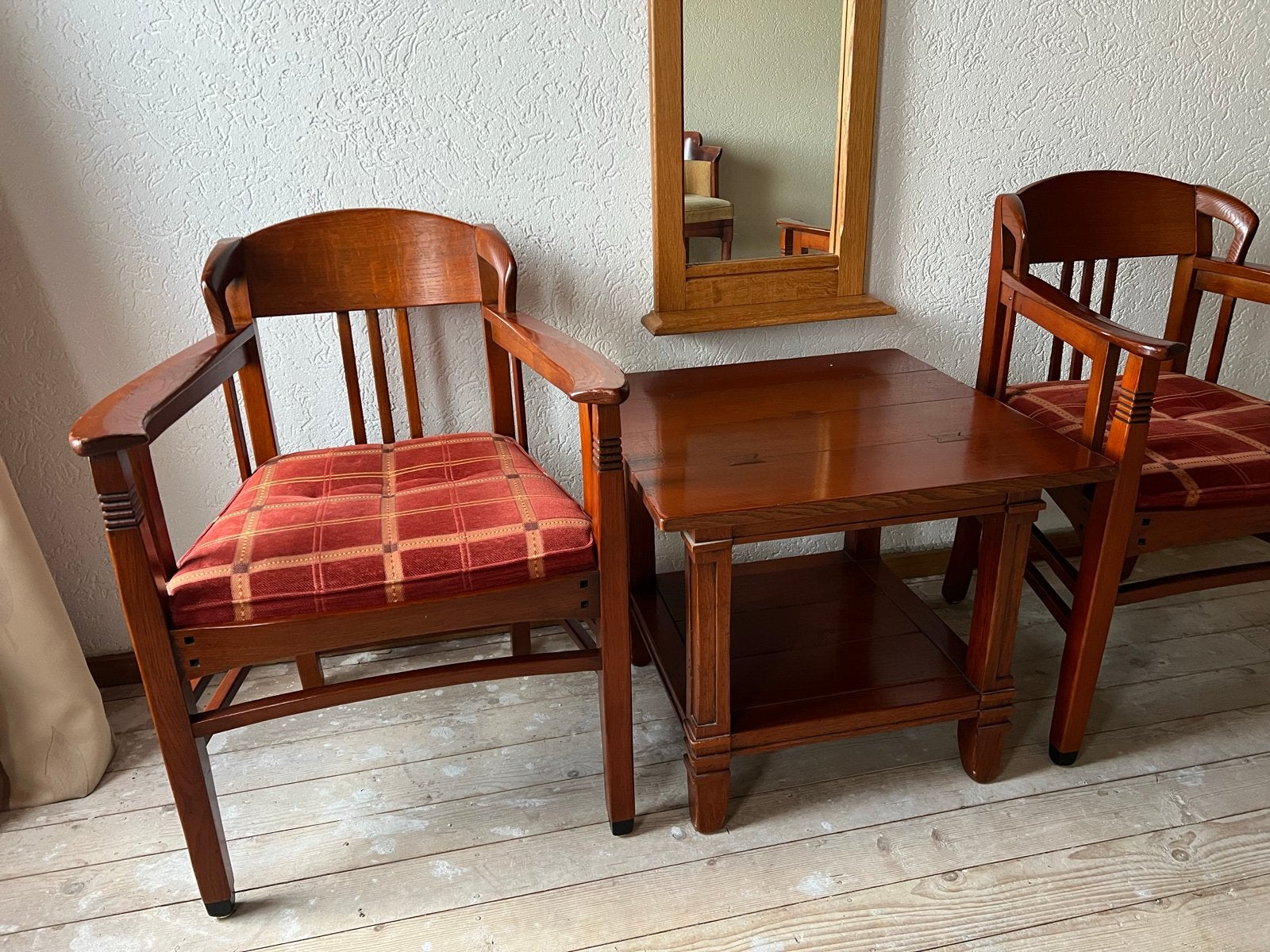 Set van 2 Schuitema armstoelen, Twee, Ophalen of Verzenden, Zo goed als nieuw, Rood