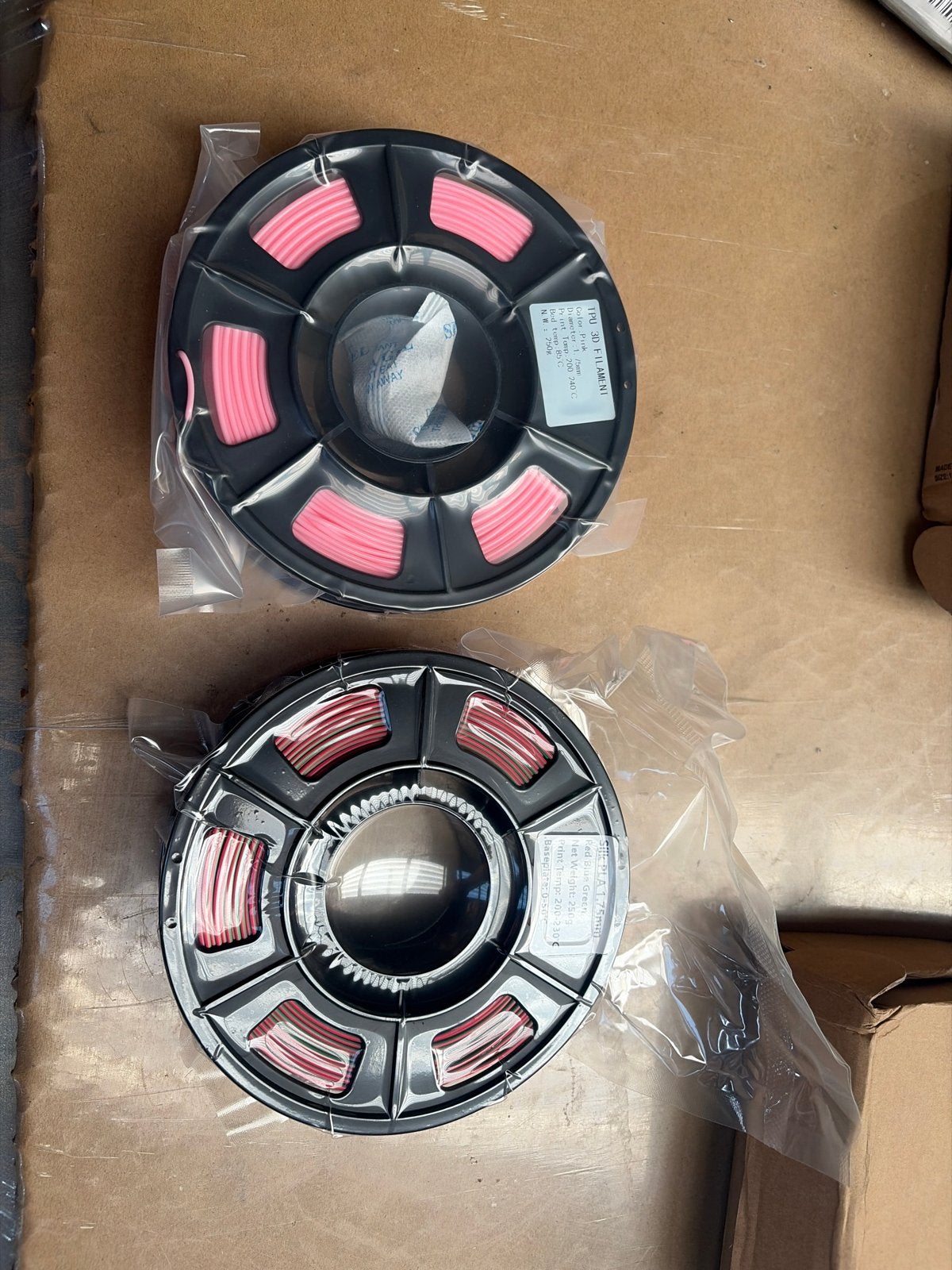 3D Printer Filament: TPU Roze & Silk PLA Rood/Blauw/Groen, Ophalen of Verzenden, Nieuw, Filament