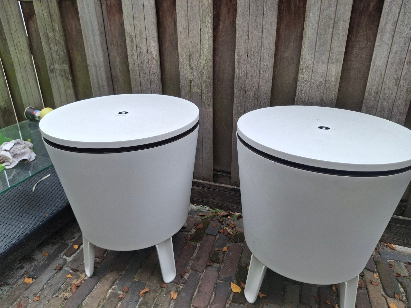 Keter Cool Bar 2x - Koelbox en bijzettafel, Tuin en Terras, Ophalen, Gebruikt, Rond, Kunststof