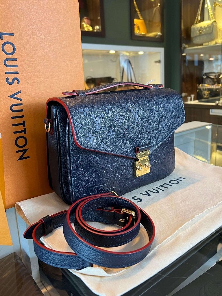 Louis Vuitton Pochette Métis, Sieraden, Tassen en Uiterlijk, Ophalen, Zo goed als nieuw, Blauw, Schoudertasje