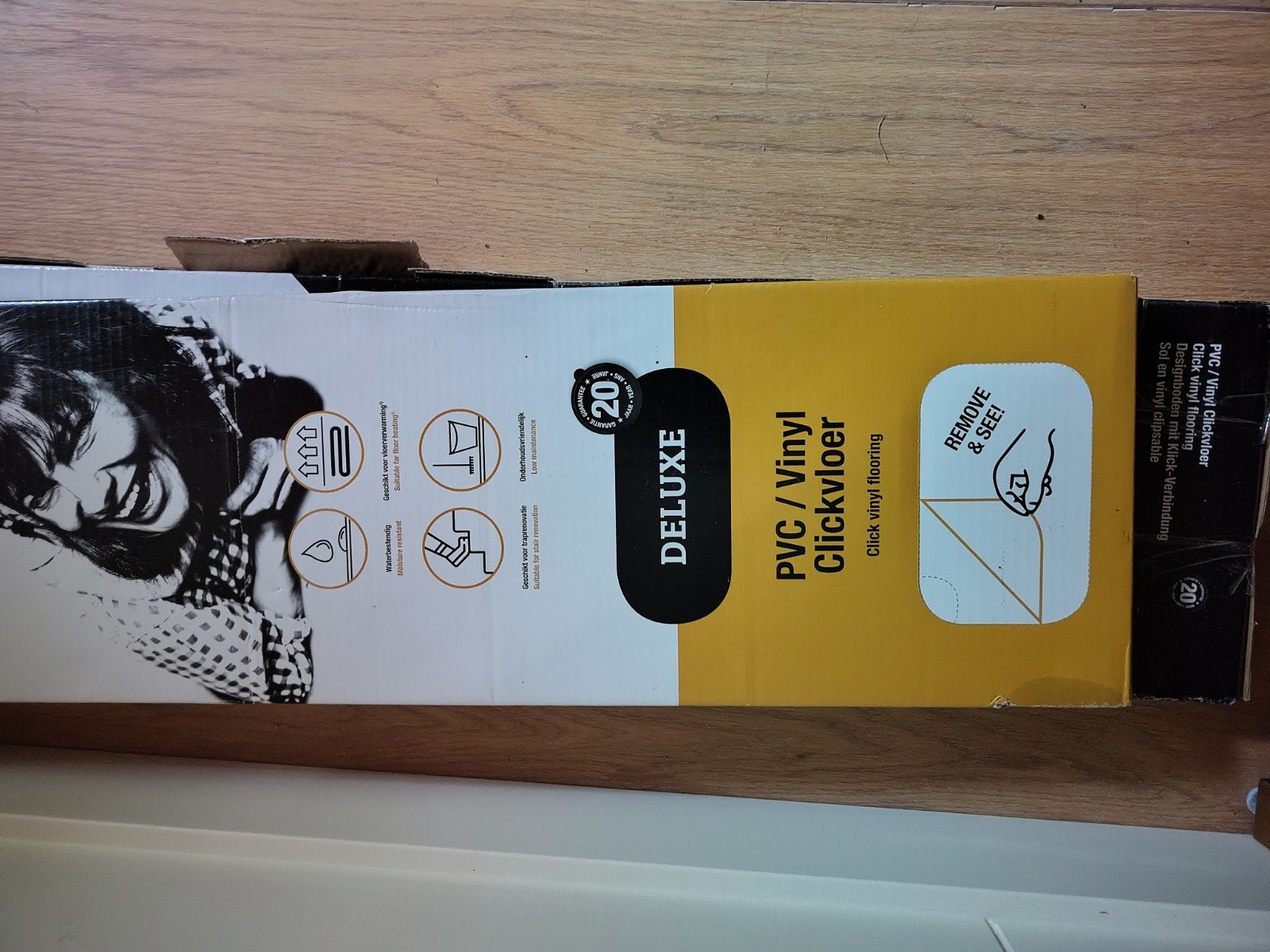 Twee pakketten Flexxfloors Click Deluxe XB Sunny SPC PVC, Bruin, Nieuw, Ophalen of Verzenden, 5 tot 10 m²