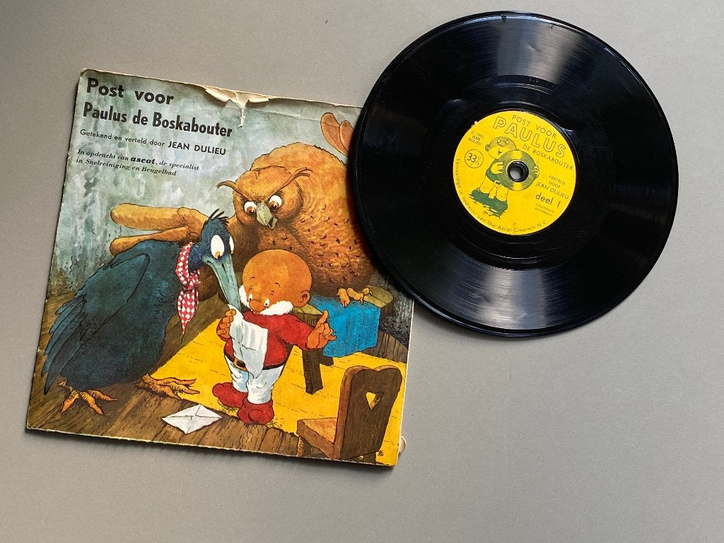Paulus de Boskabouter boekje met single  1963, Ophalen of Verzenden