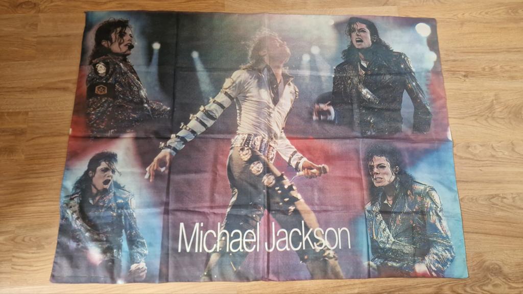 Michael Jackson Dangerous Tour Vlag/Poster, Ophalen of Verzenden, Gebruikt, Poster, Artwork of Schilderij