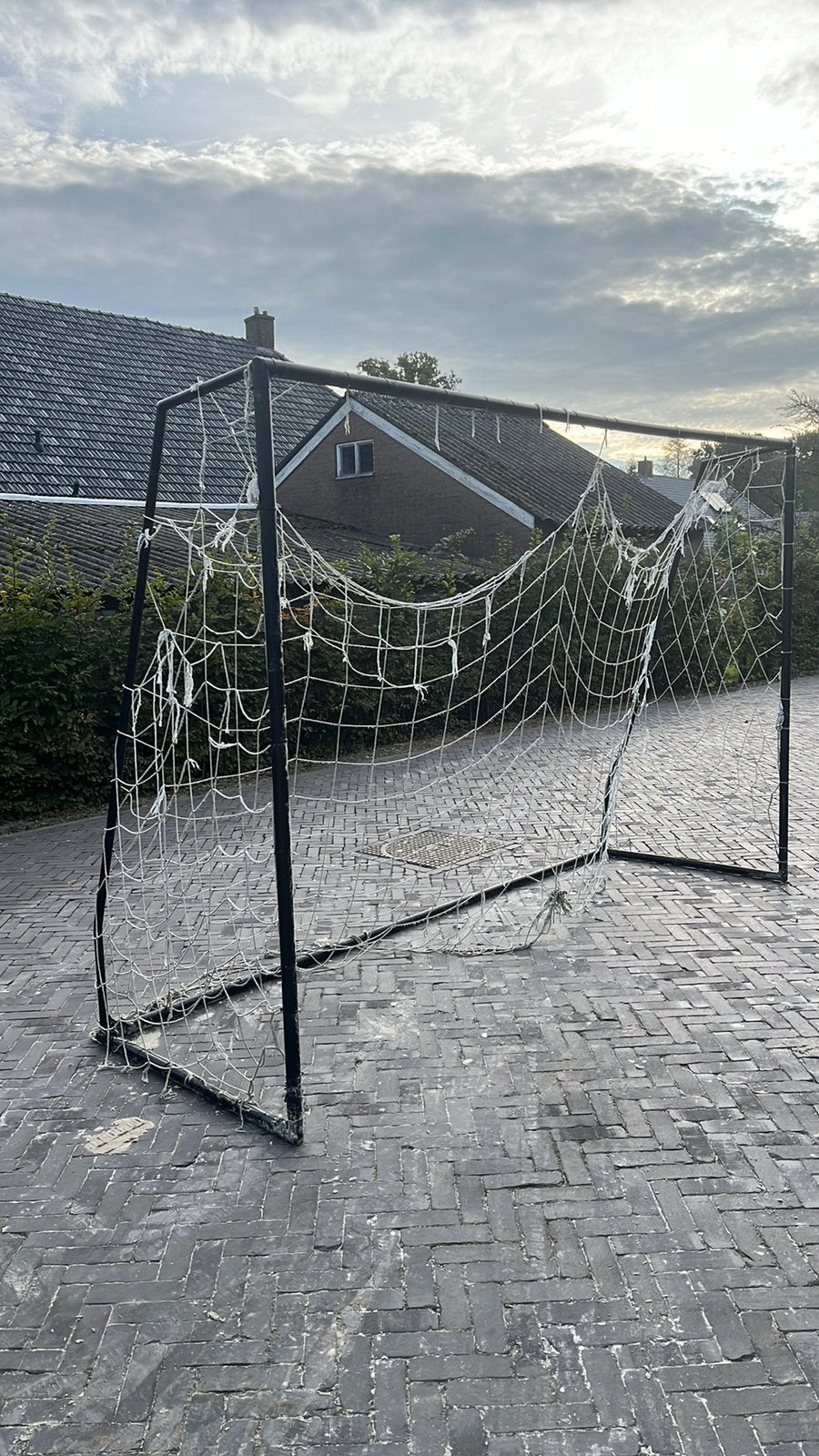 Voetbaldoel, net is kapot, doel is helemaal goed, Groter dan maat XL, Ophalen, Gebruikt, Overige typen