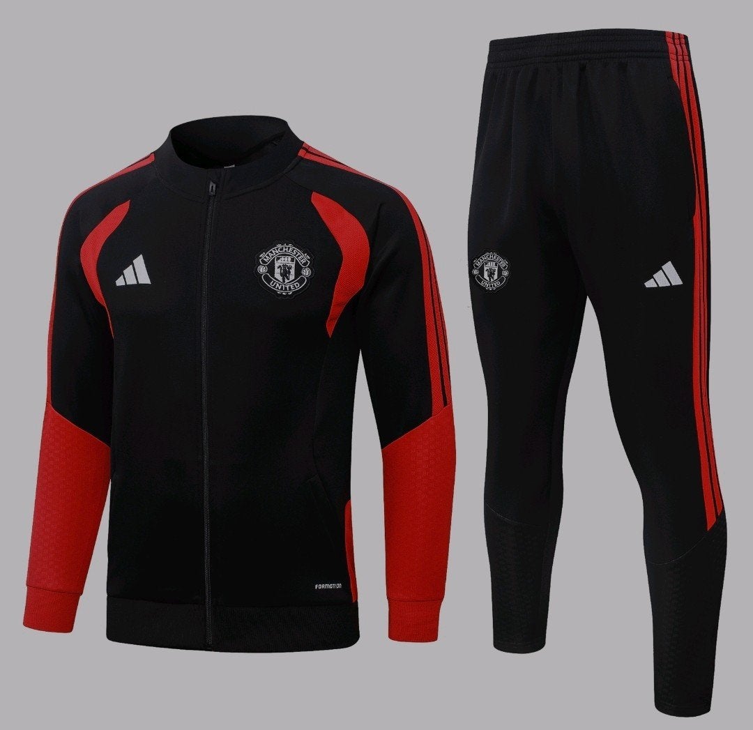 Manchester United Trainingspak Zwart/Rood - Alle Maten, Meerkleurig, Nieuw, Overige maten, Ophalen of Verzenden